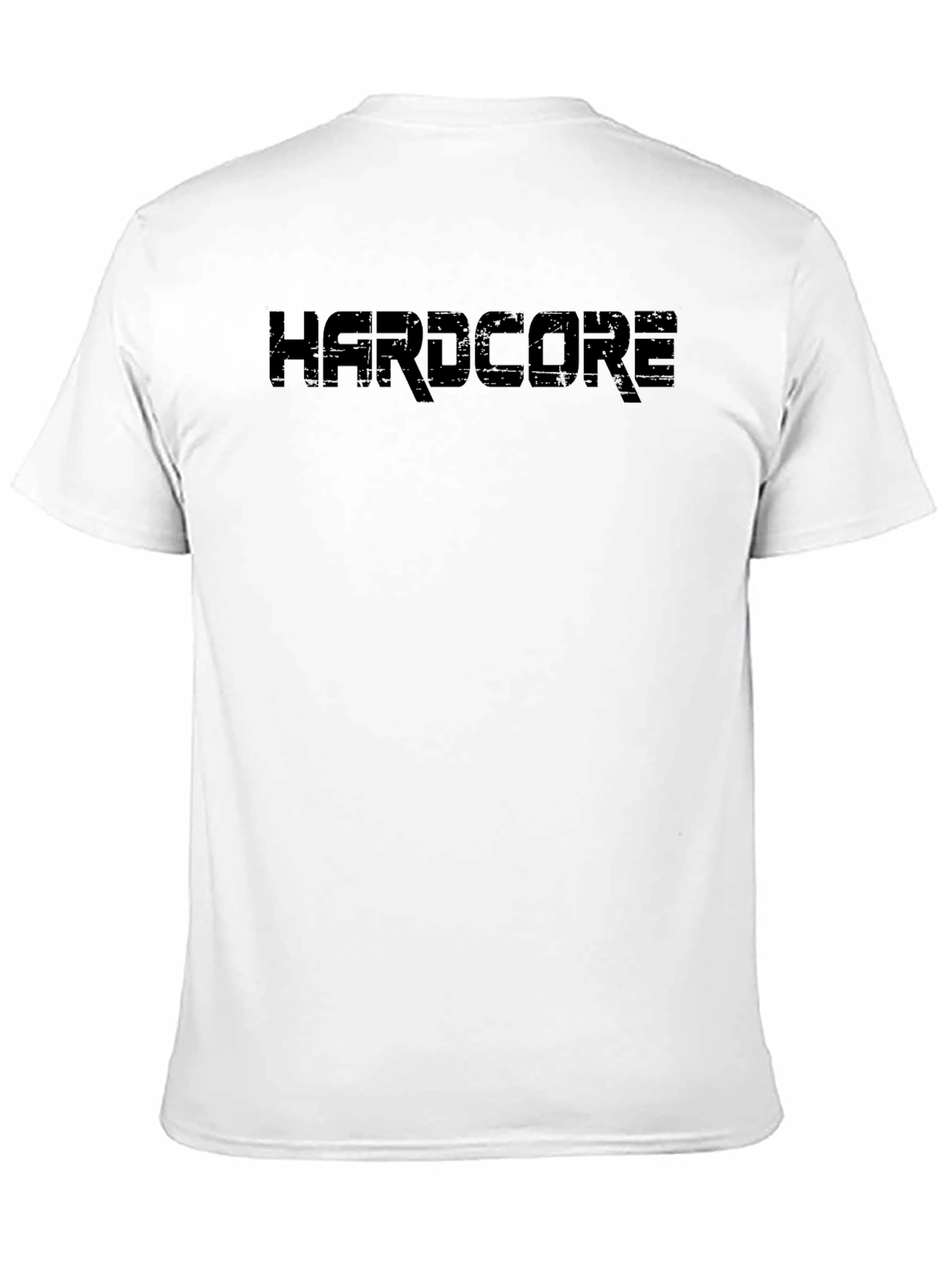 Hardcore Black Graphic Tee - Mens Crew Neck