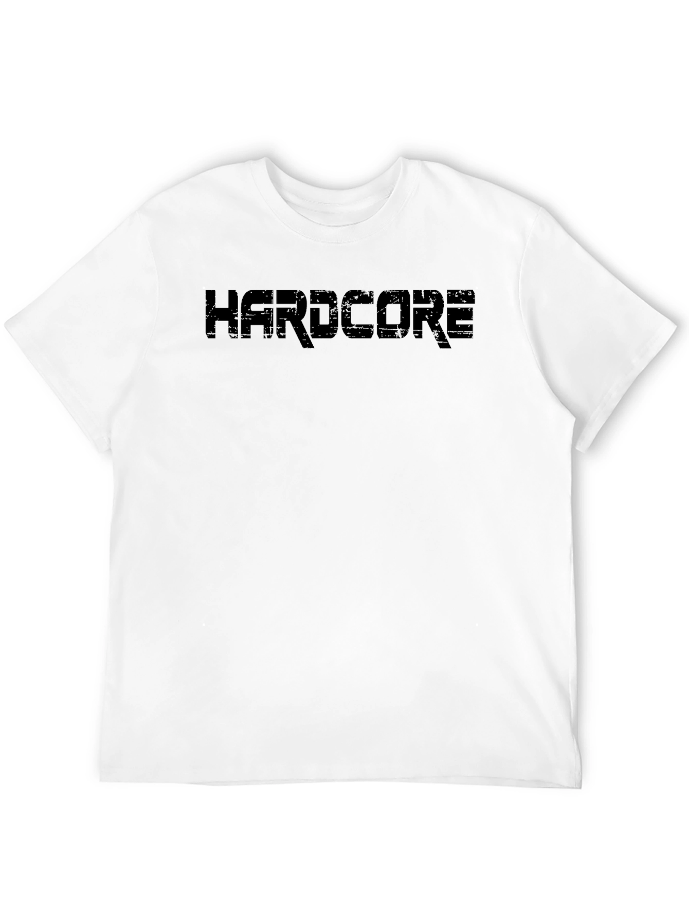 Hardcore Black Graphic Tee - Mens Crew Neck