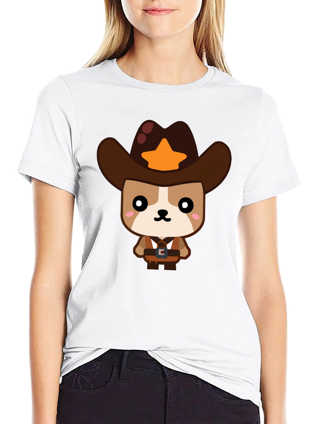 Cowboy Dog Graphic T-Shirt