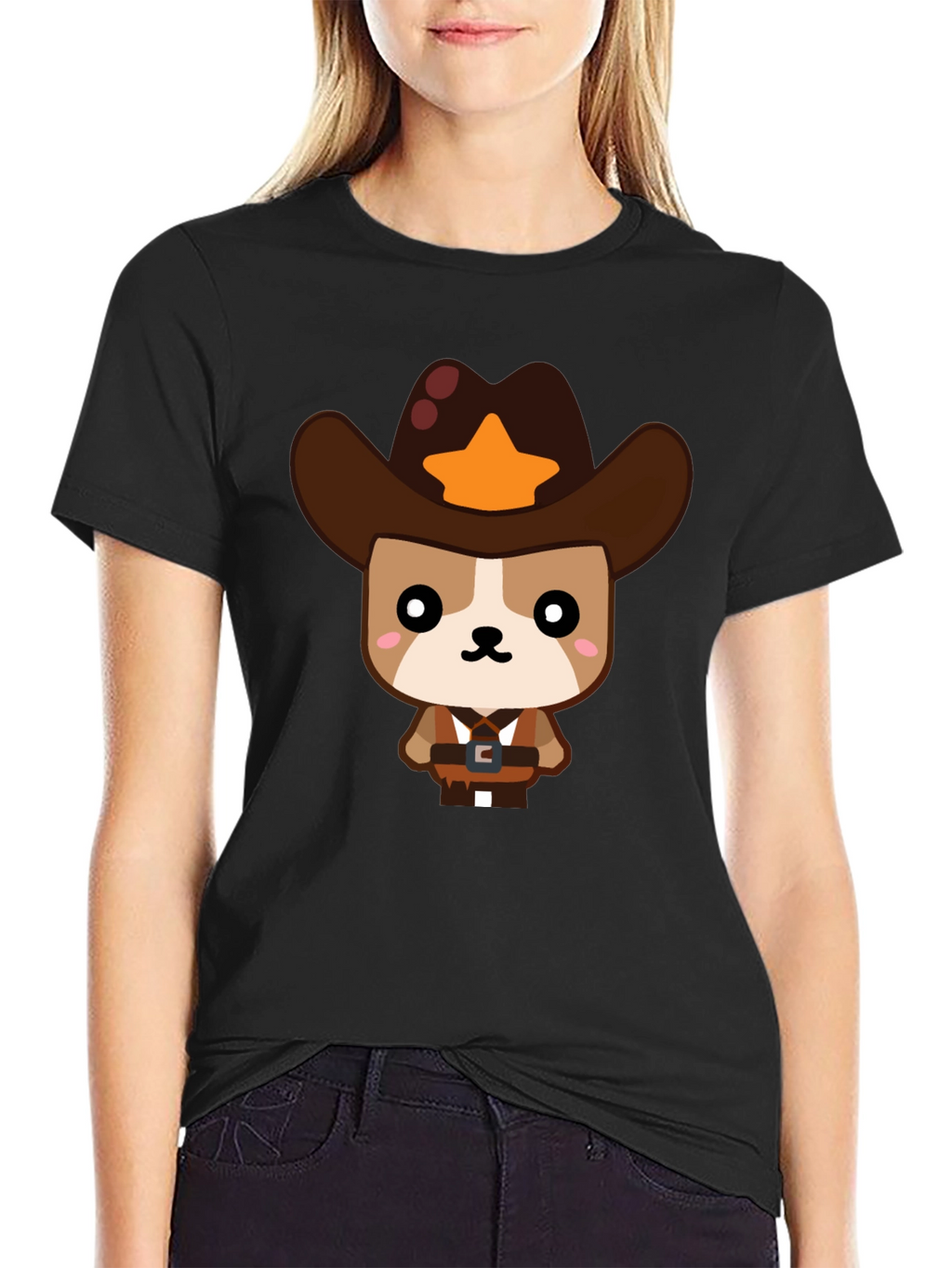 Cowboy Dog Graphic T-Shirt