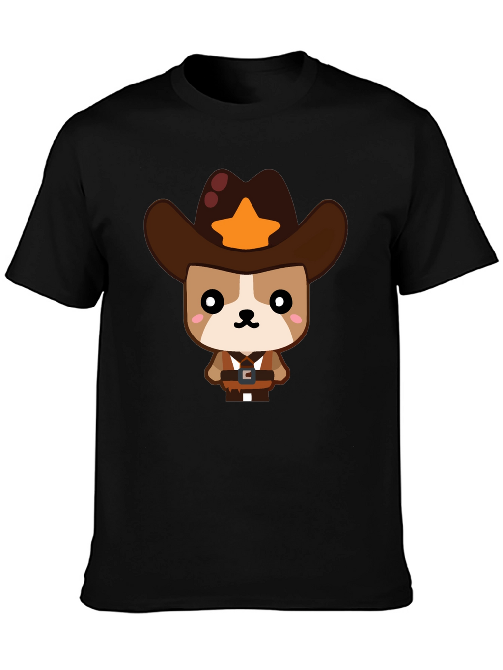 Cowboy Dog Graphic T-Shirt