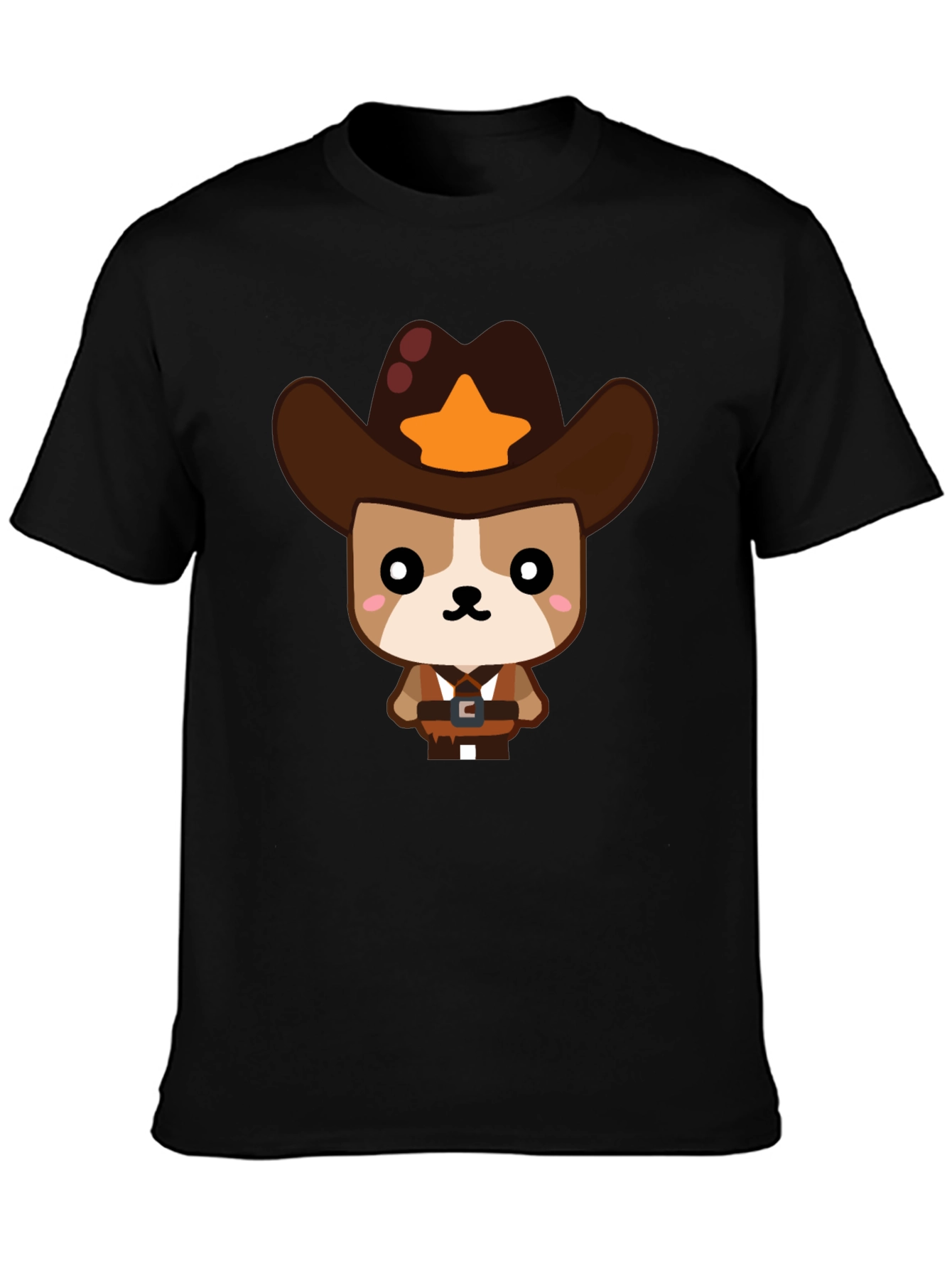 Cowboy Dog Graphic T-Shirt