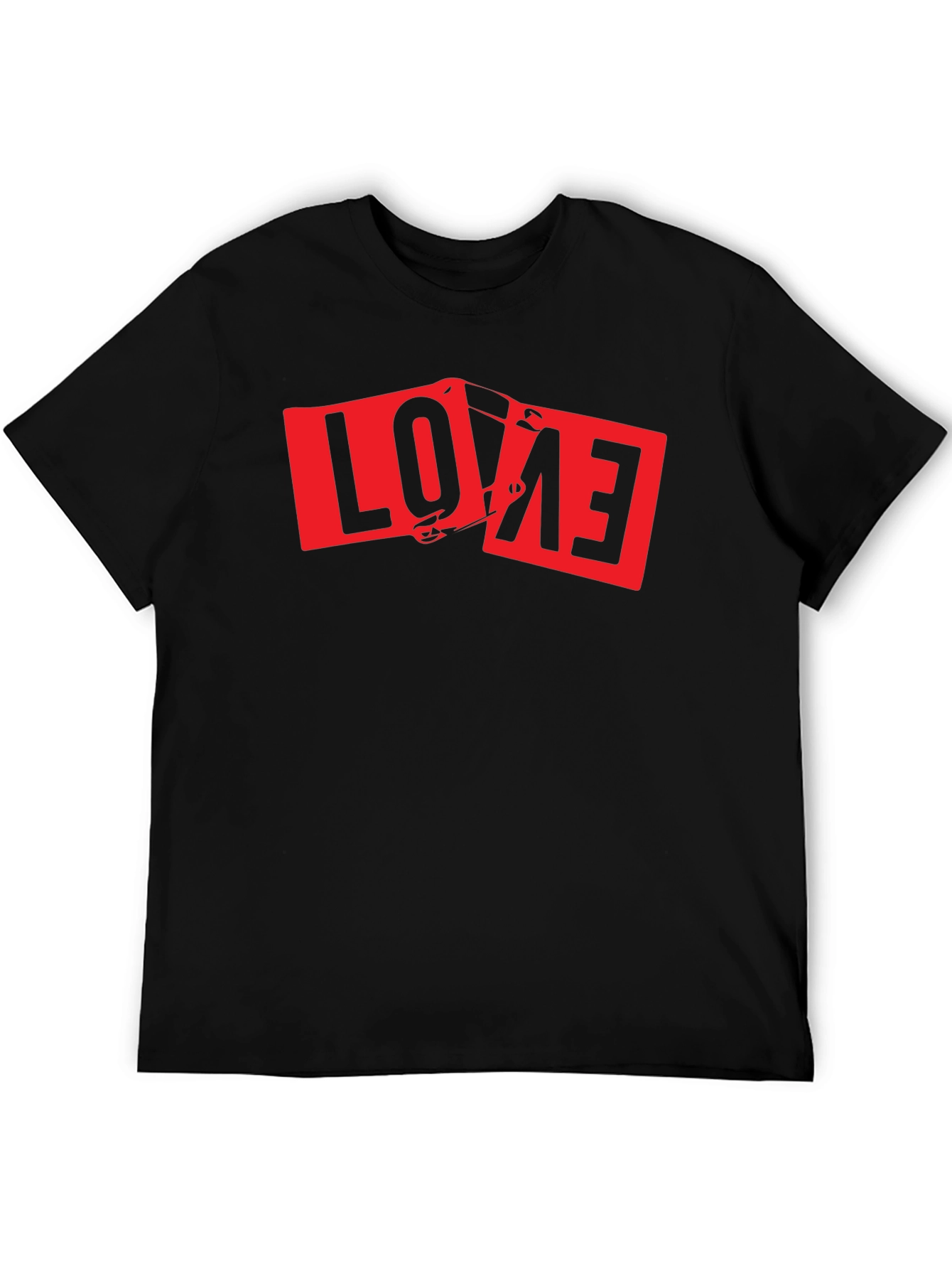 Love Graphic Tee - Mens Black T-Shirt