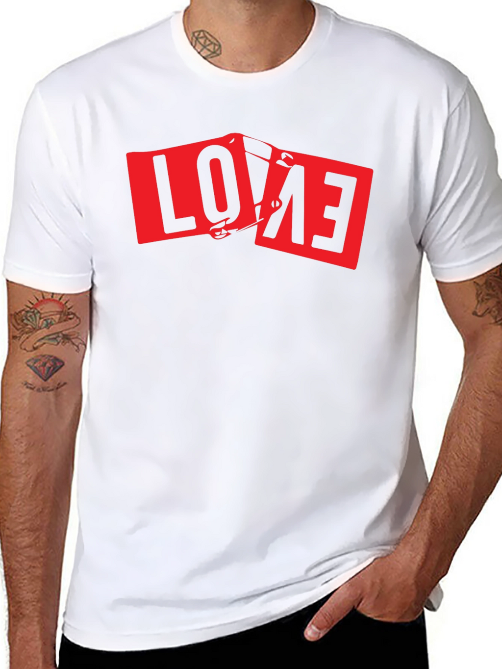 Love Graphic Tee - Mens Black T-Shirt