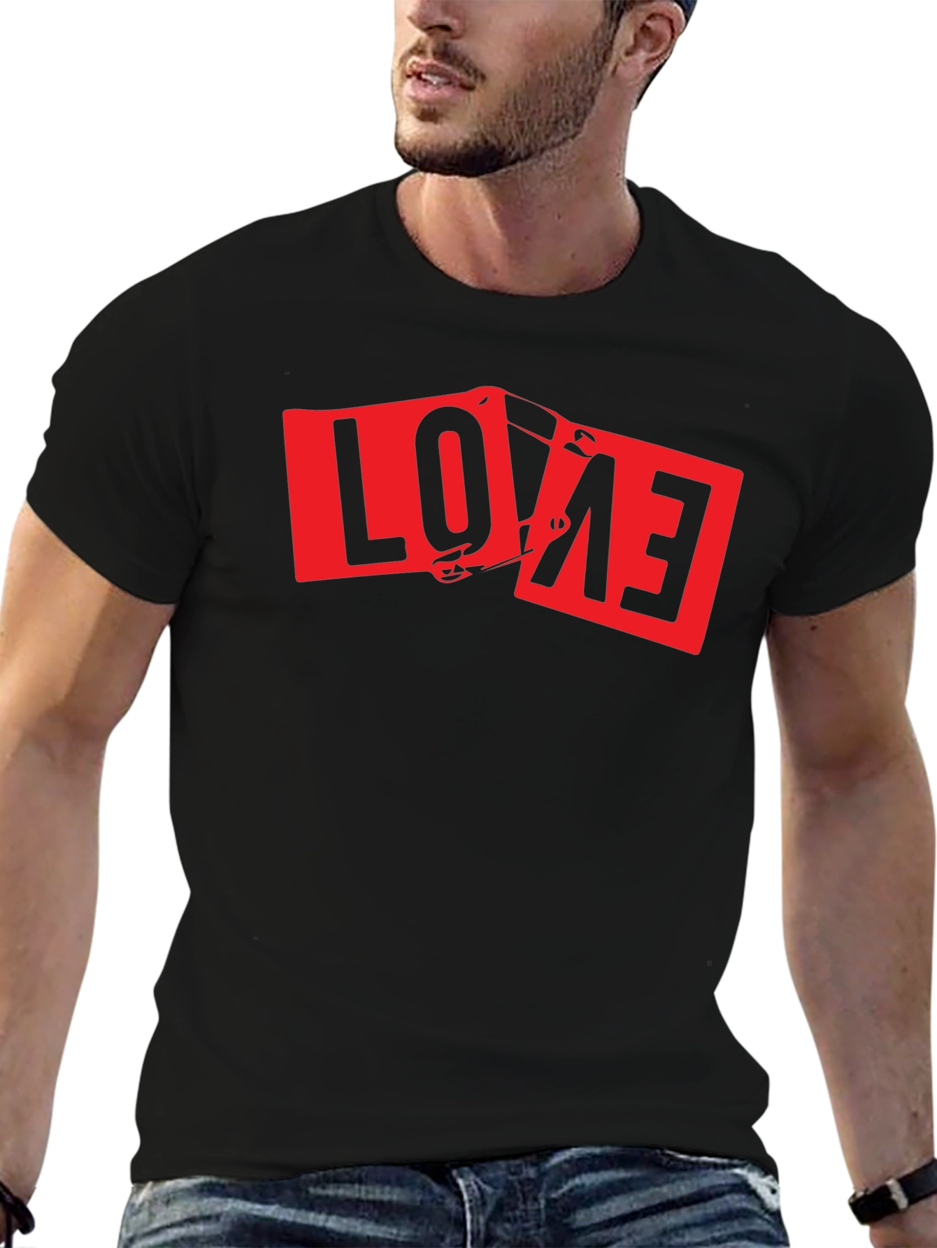 Love Graphic Tee - Mens Black T-Shirt