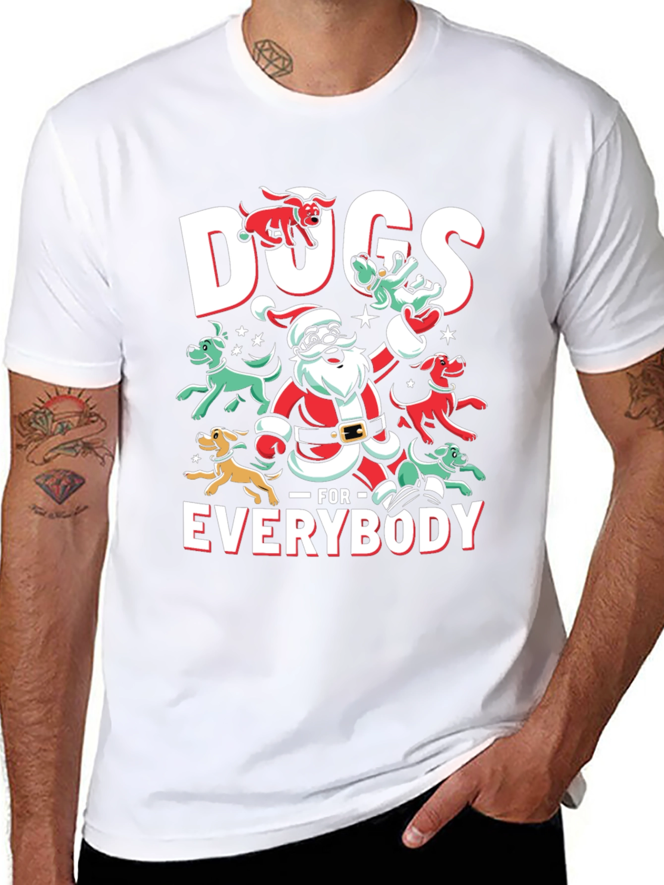 Dogs for Everybody Christmas T-Shirt