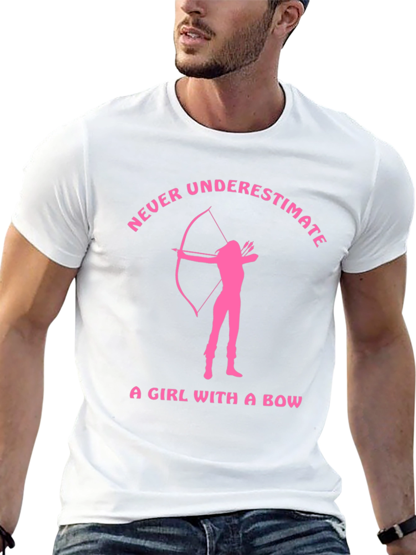 Never Underestimate A Girl With a Bow T-Shirt