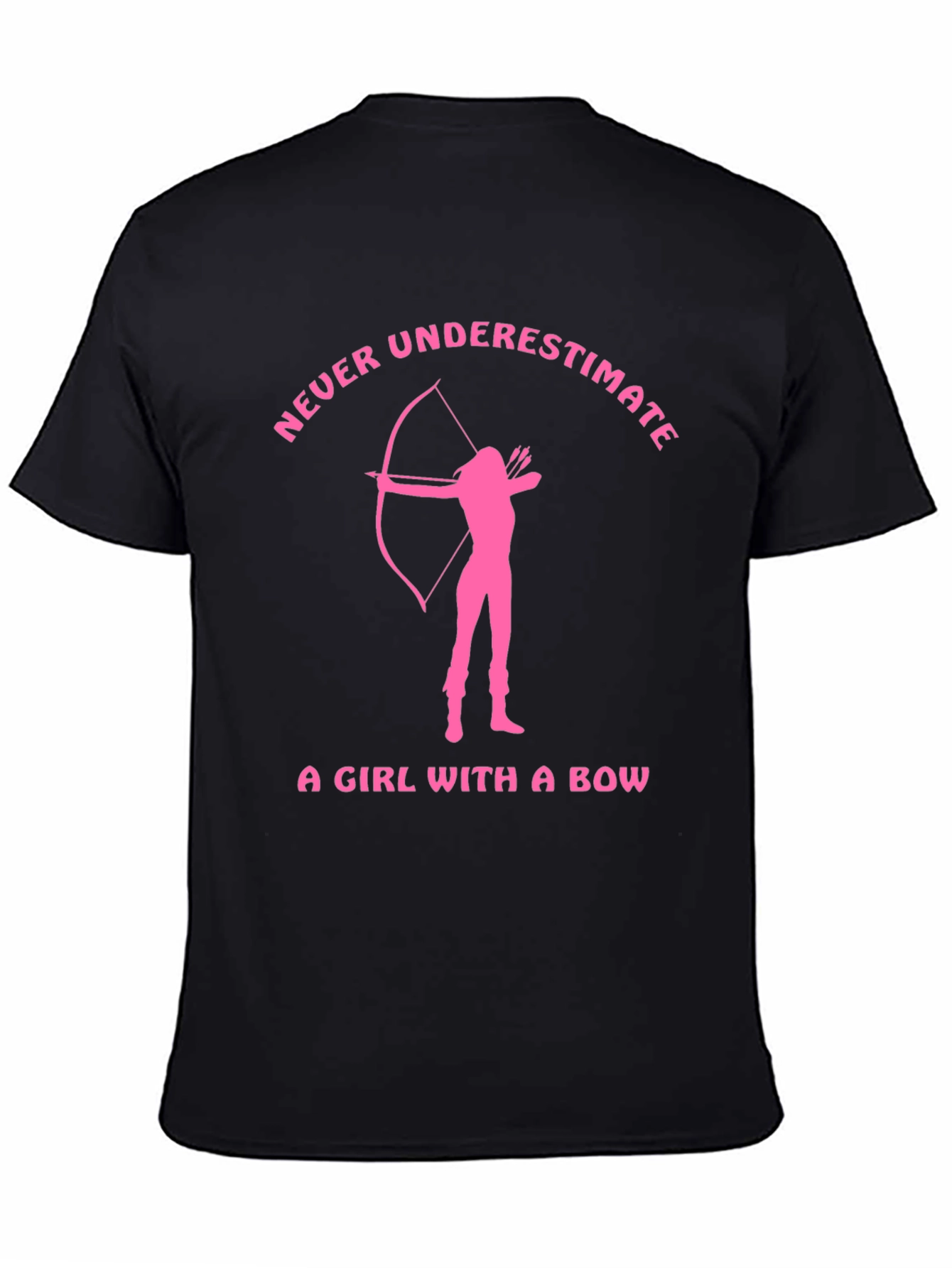 Never Underestimate A Girl With a Bow T-Shirt