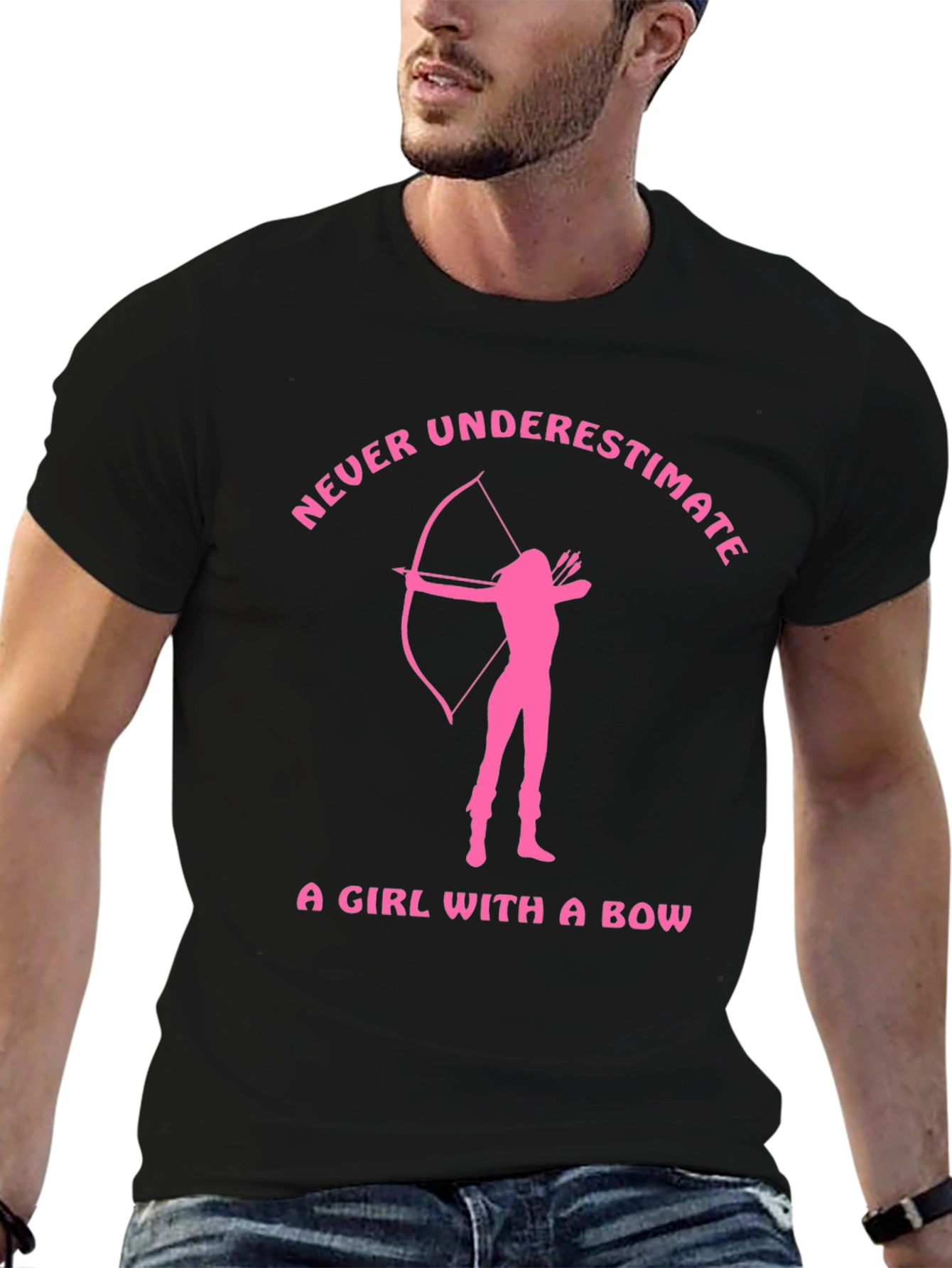 Never Underestimate A Girl With a Bow T-Shirt
