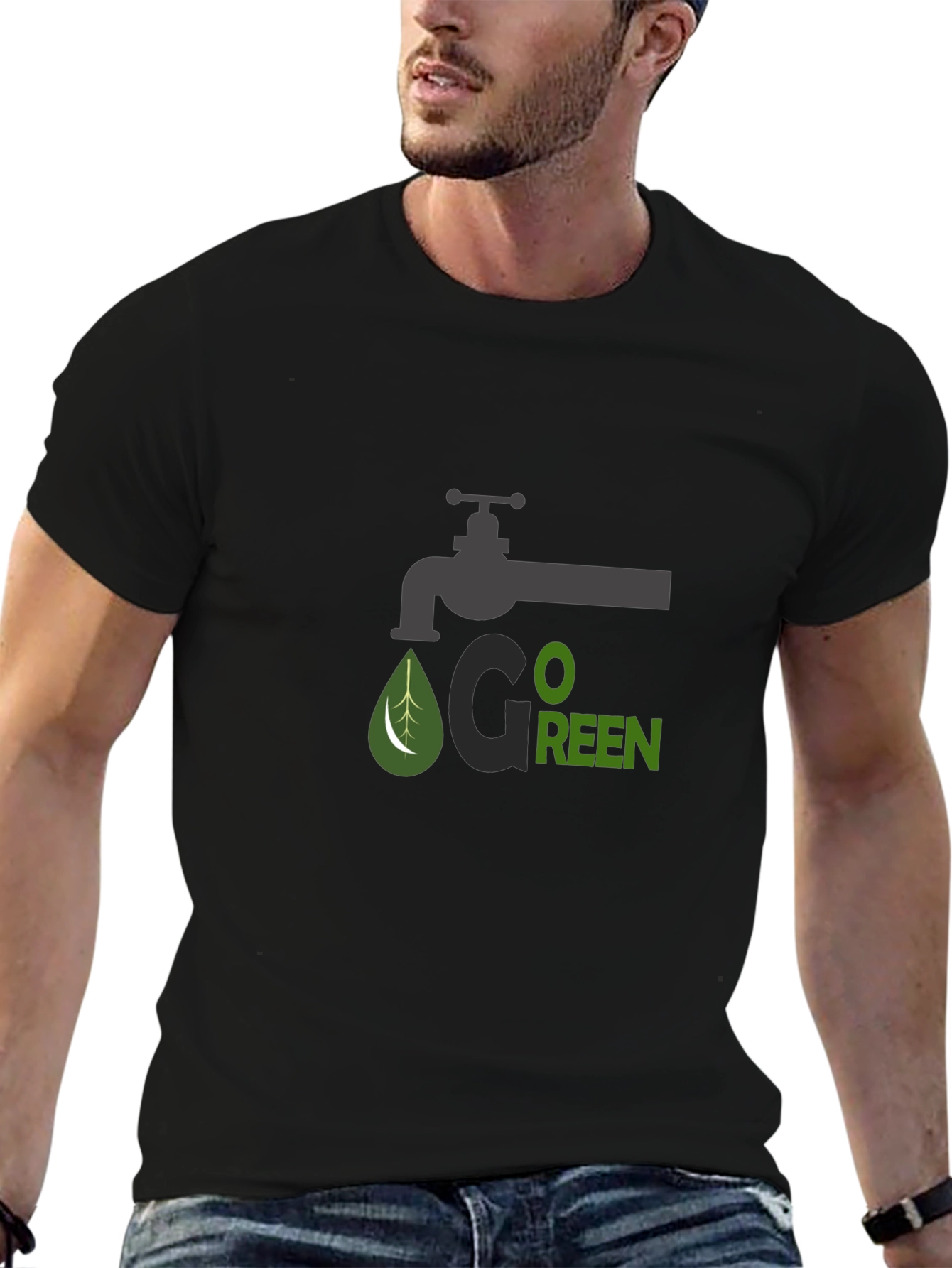 Go Green Graphic T-Shirt - Eco Friendly Design