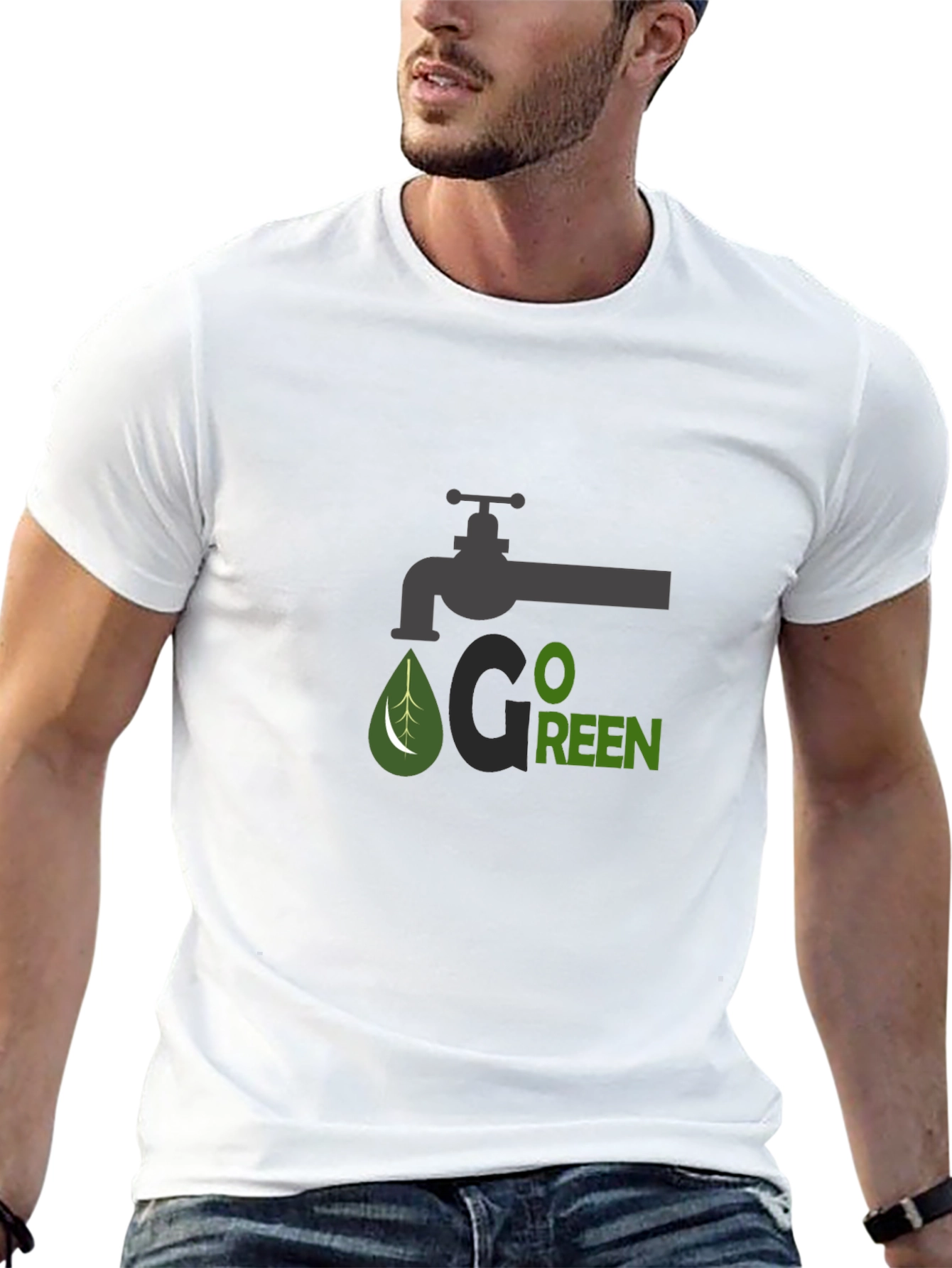 Go Green Graphic T-Shirt - Eco Friendly Design