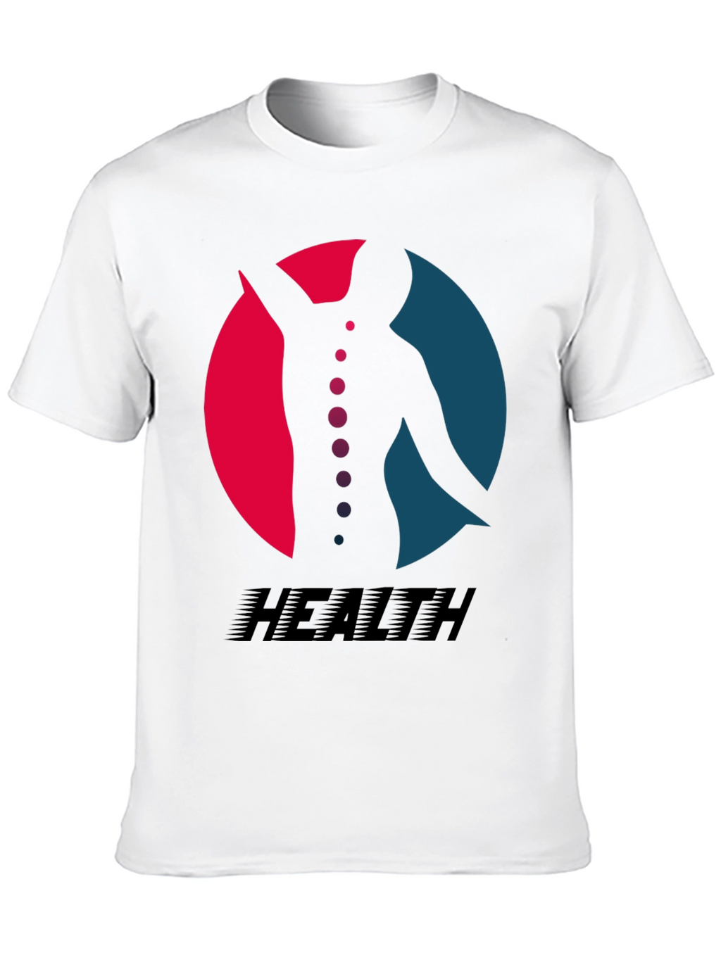 Health Silhouette Graphic Tee - Black T-Shirt