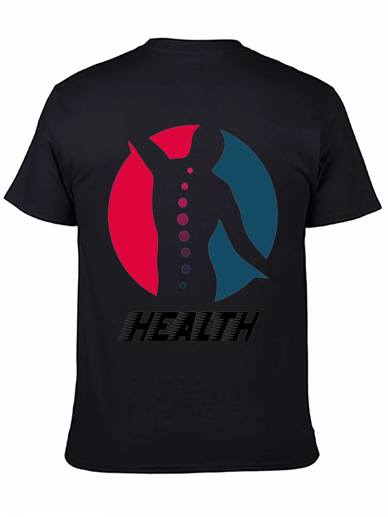 Health Silhouette Graphic Tee - Black T-Shirt