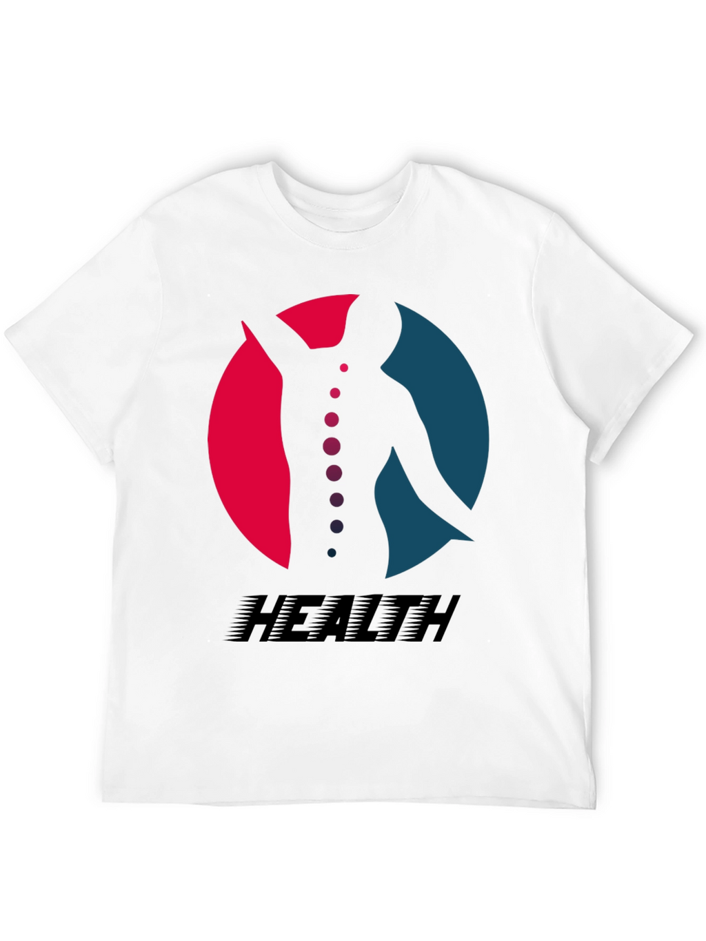 Health Silhouette Graphic Tee - Black T-Shirt