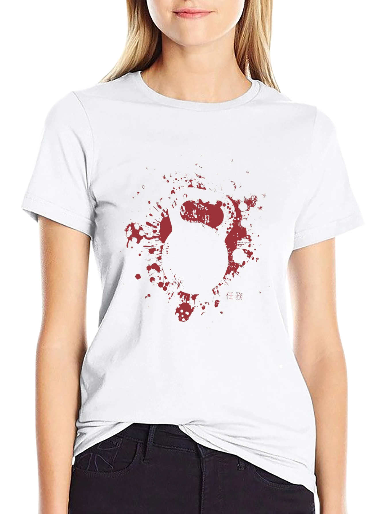 Kettlebell Splatter Graphic T-Shirt - Black