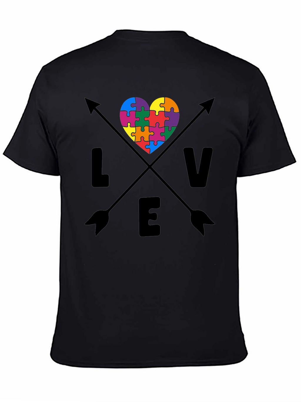 Love Autism Awareness Arrow Tee Shirt