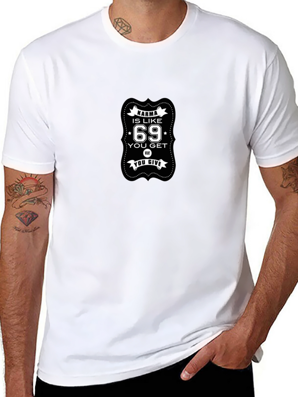 Karma is Like 69 Funny Graphic T-Shirt