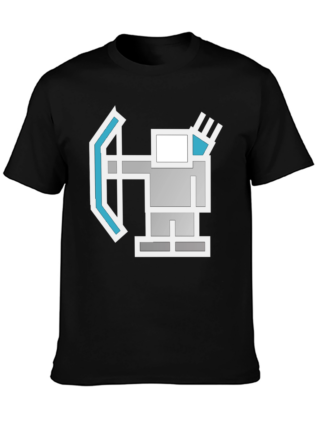 Geometric Archer Graphic Tee - Retro Style