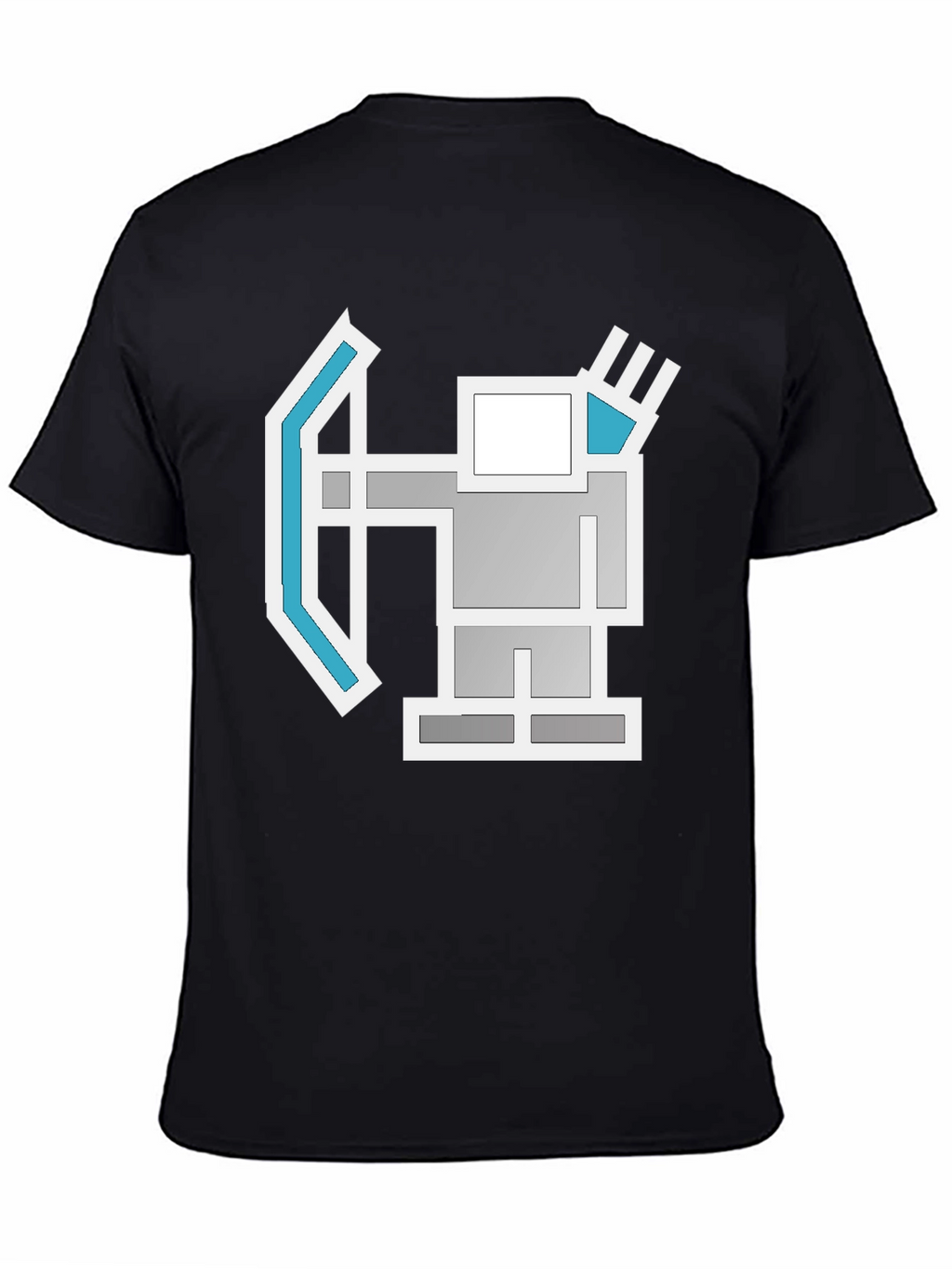 Geometric Archer Graphic Tee - Retro Style