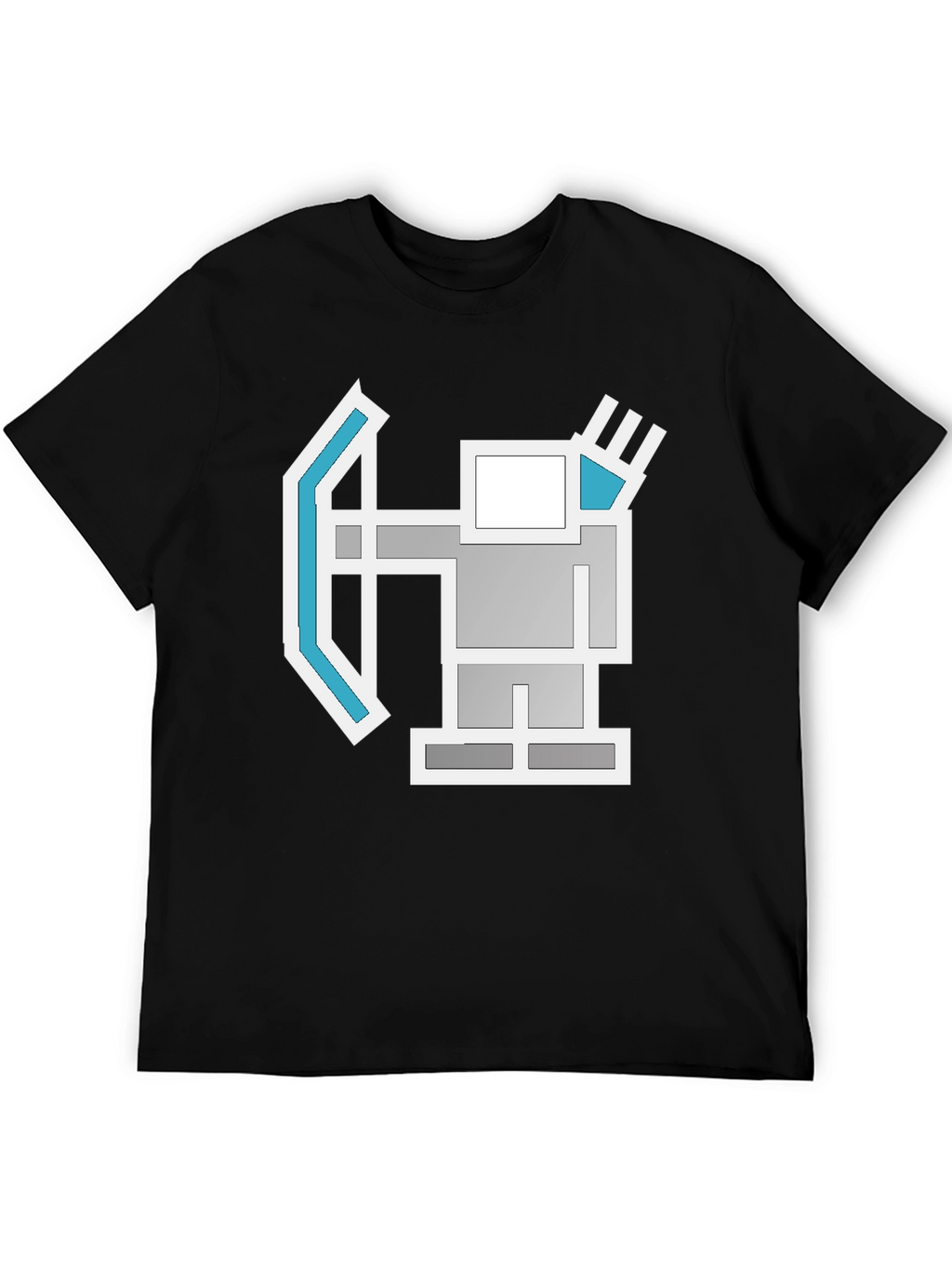 Geometric Archer Graphic Tee - Retro Style
