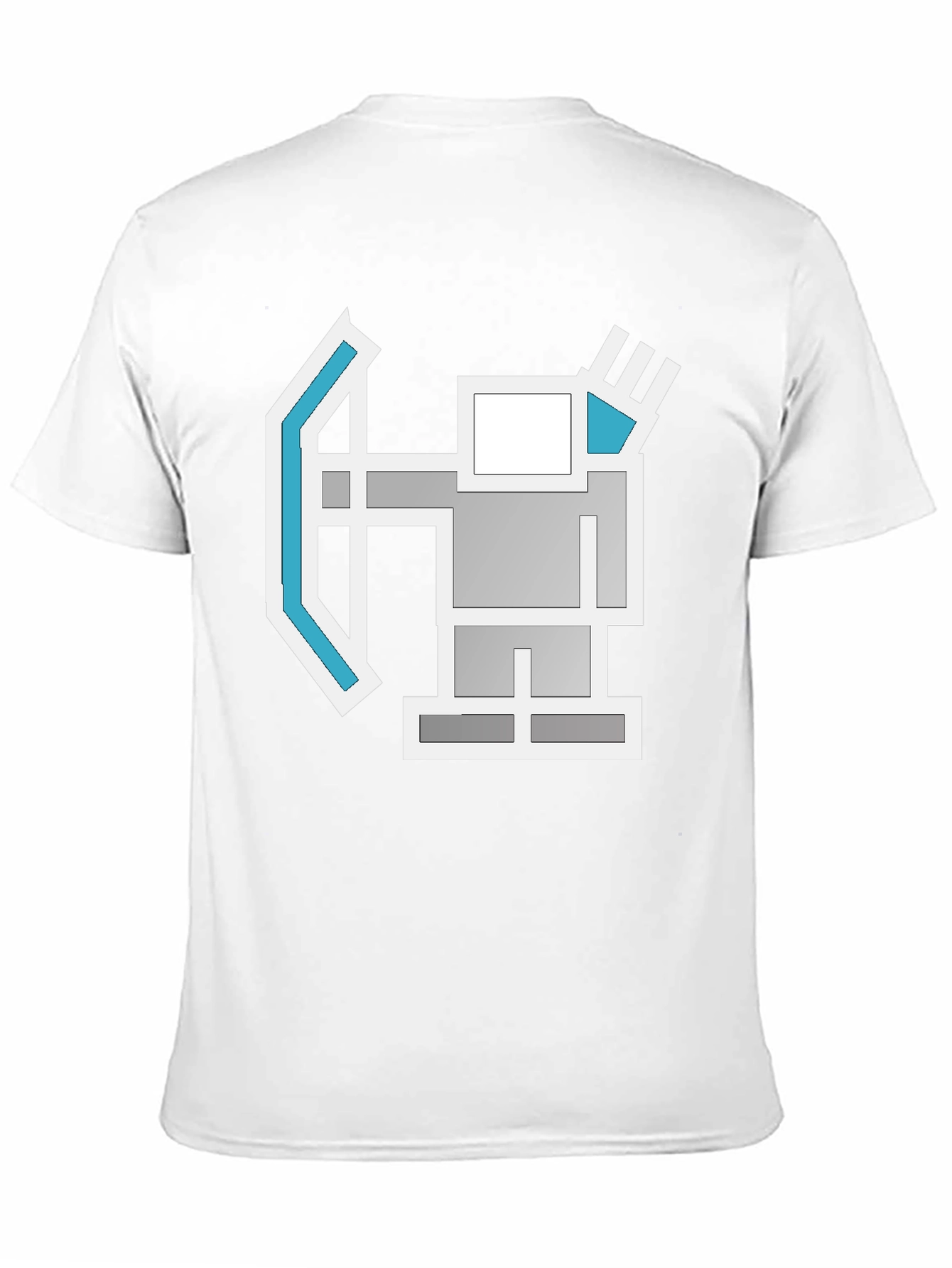 Geometric Archer Graphic Tee - Retro Style