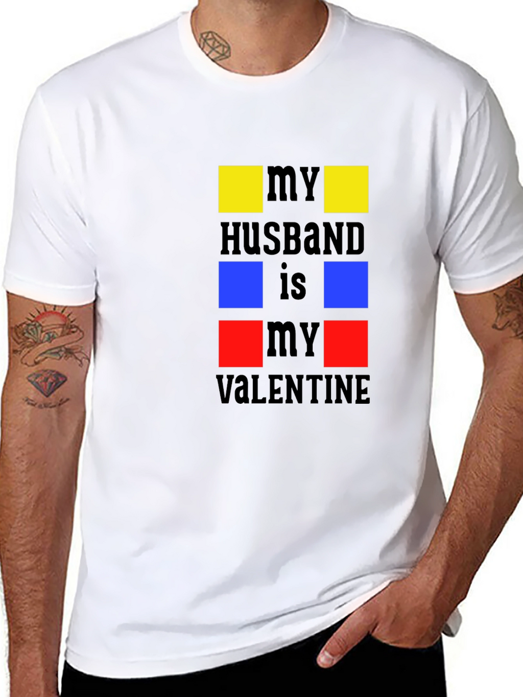 My Husband is My Valentine Graphic T-Shirt