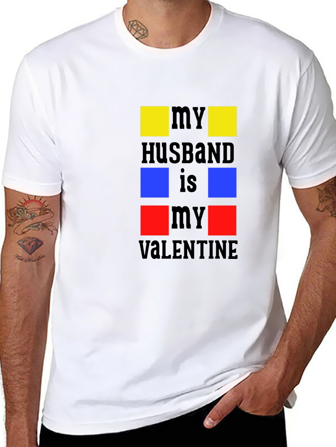 My Husband is My Valentine Graphic T-Shirt