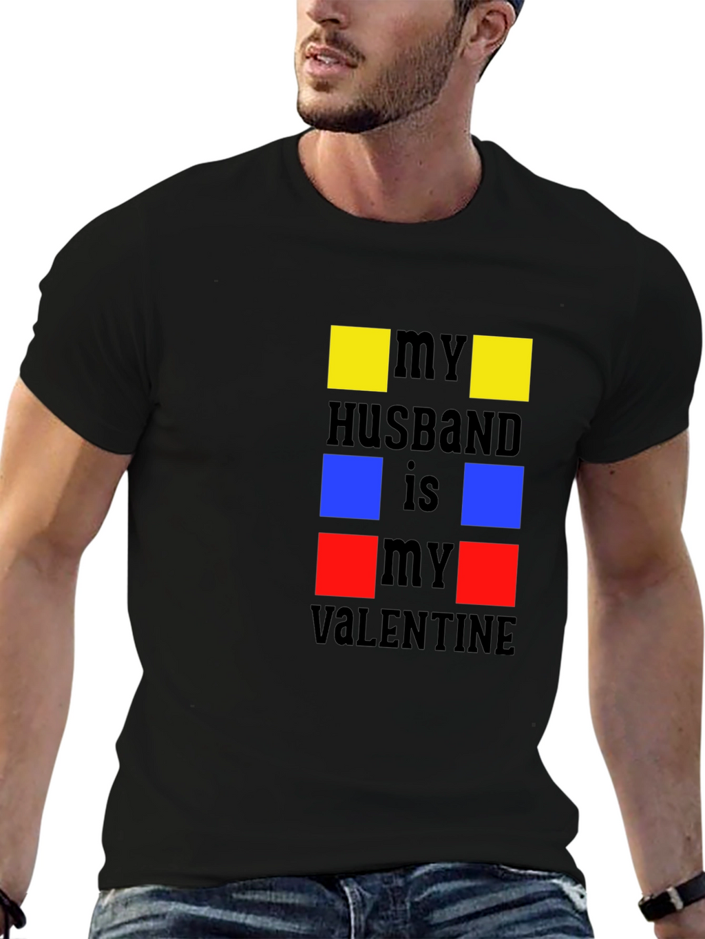 My Husband is My Valentine Graphic T-Shirt