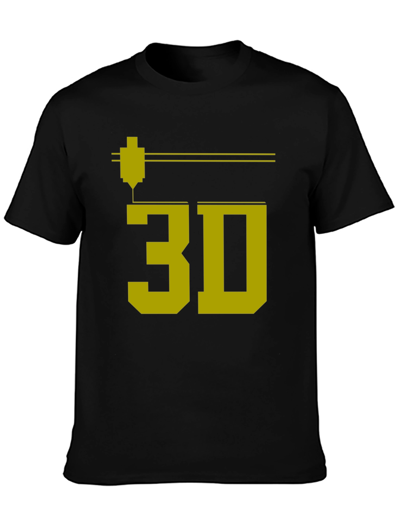 3D Printing T-Shirt - Geeky Black Tee