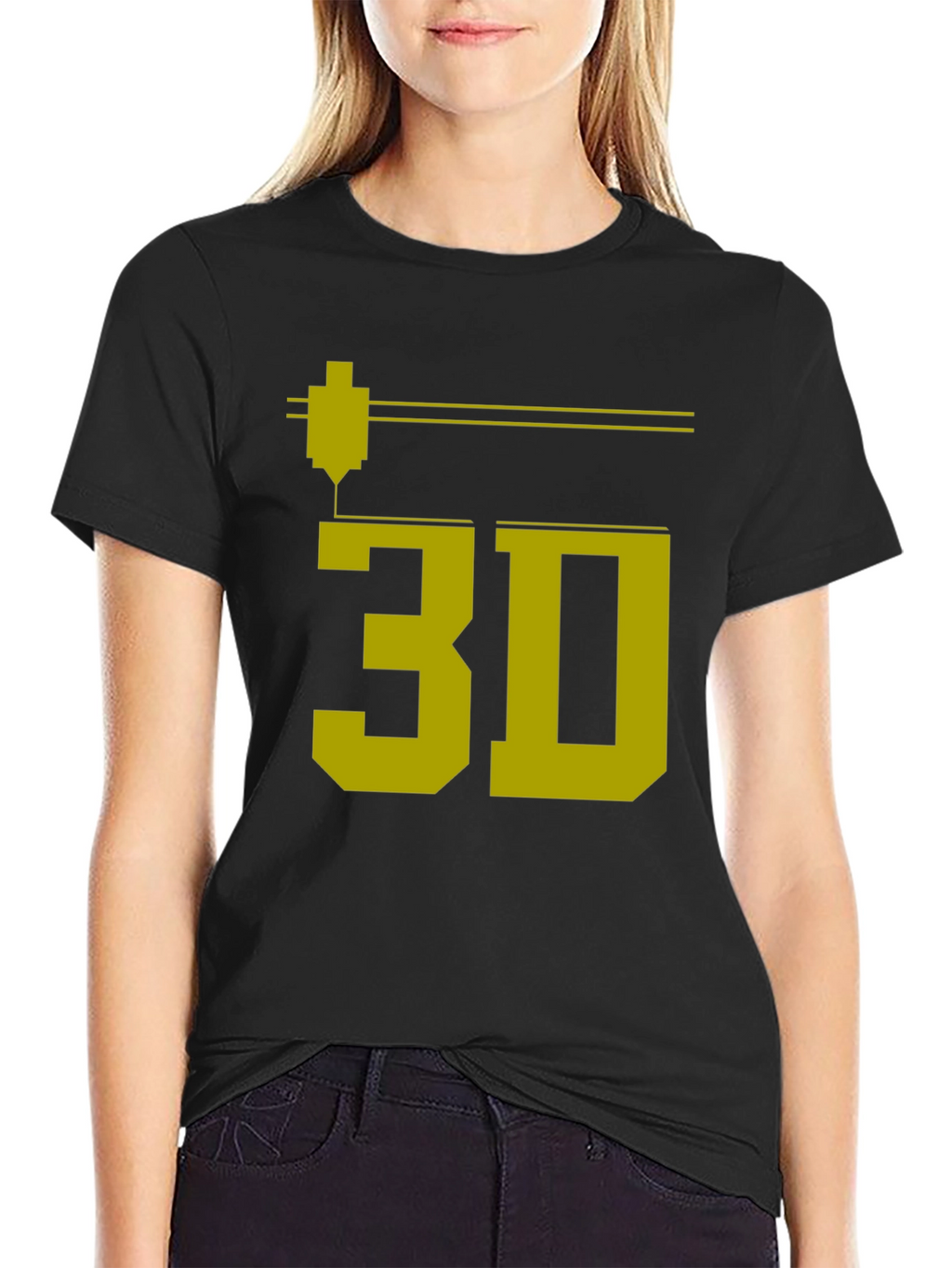 3D Printing T-Shirt - Geeky Black Tee