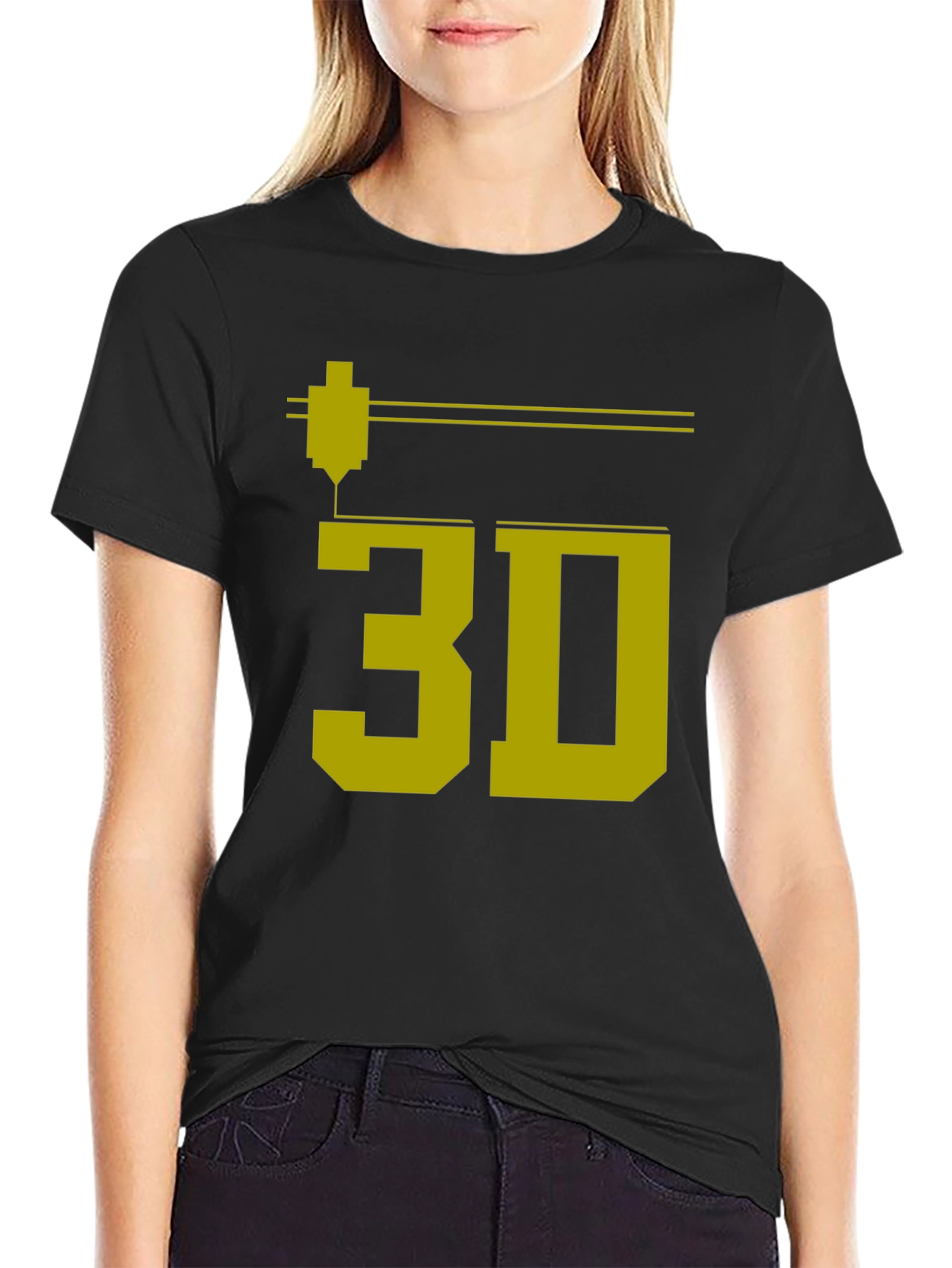 3D Printing T-Shirt - Geeky Black Tee