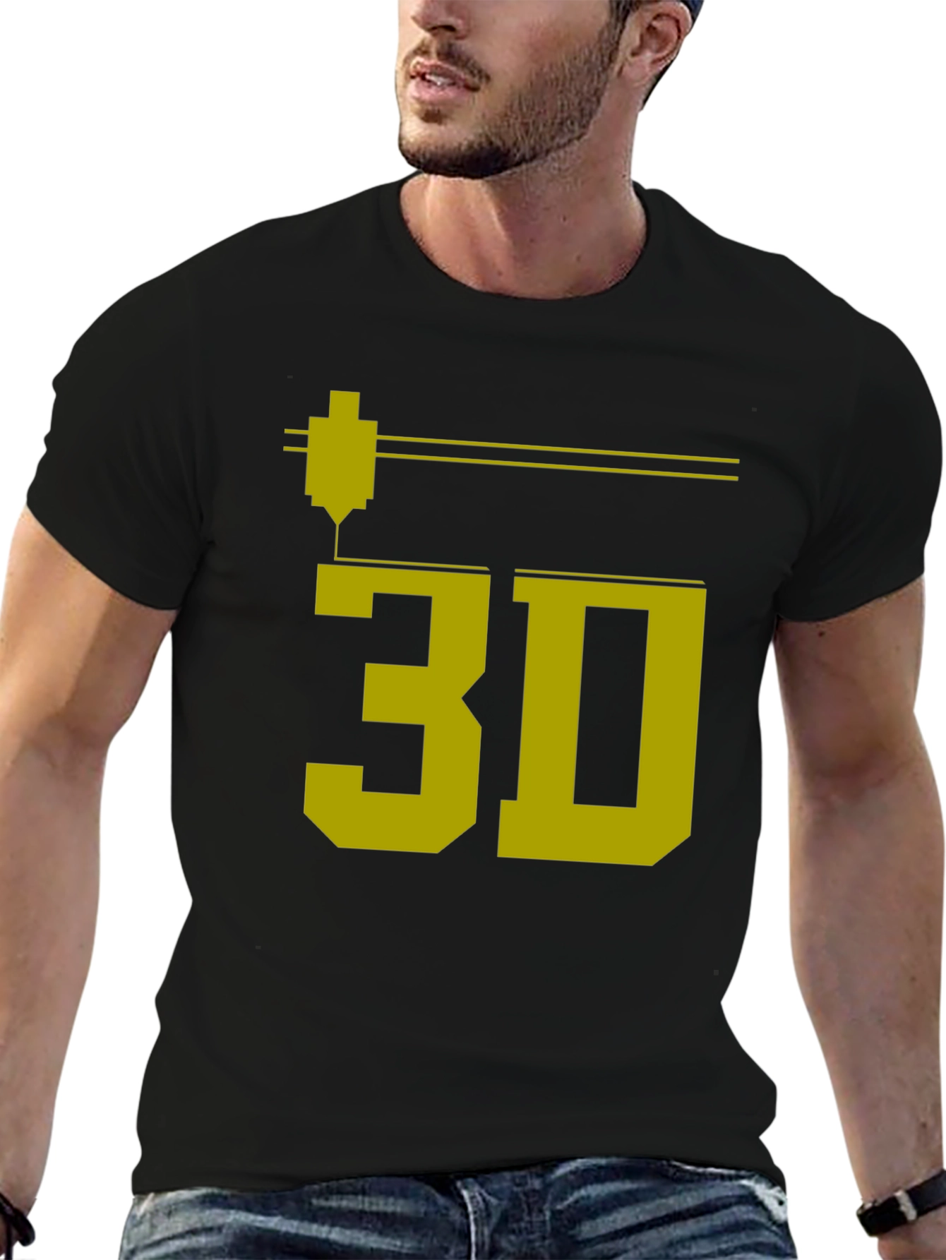 3D Printing T-Shirt - Geeky Black Tee