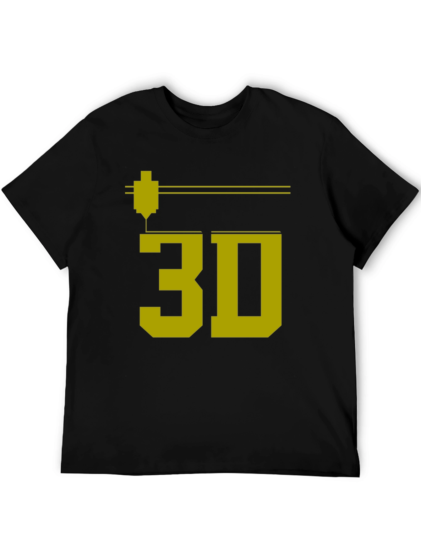 3D Printing T-Shirt - Geeky Black Tee