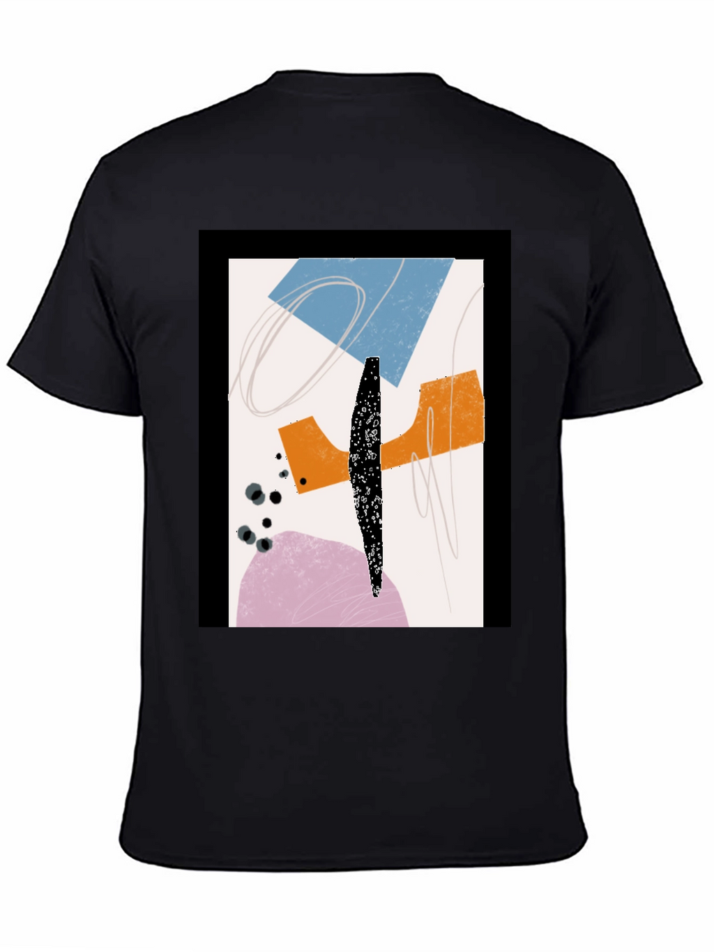 Abstract Graphic Print Tee - Modern Art Shirt