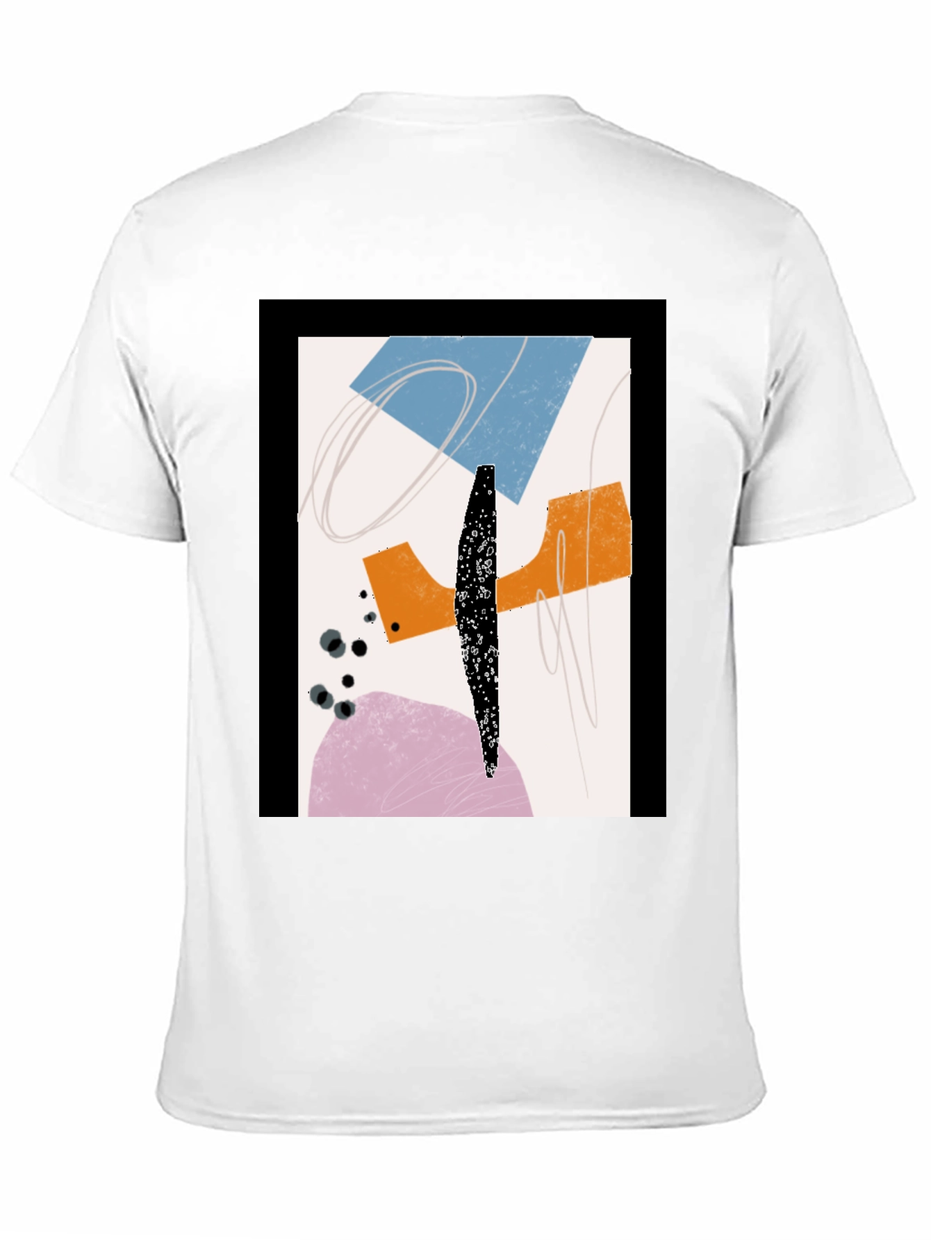 Abstract Graphic Print Tee - Modern Art Shirt