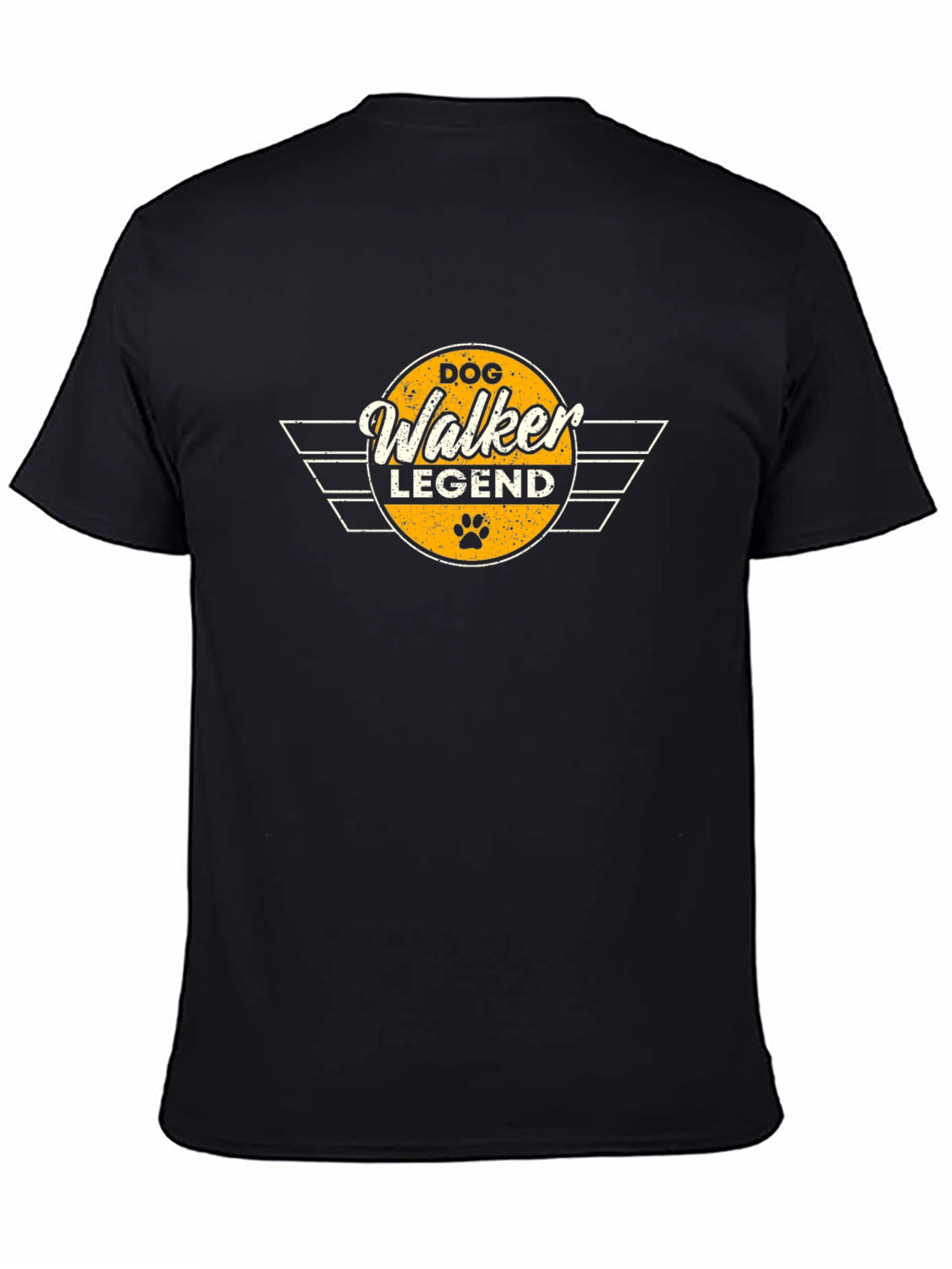 Dog Walker Legend Black T-Shirt