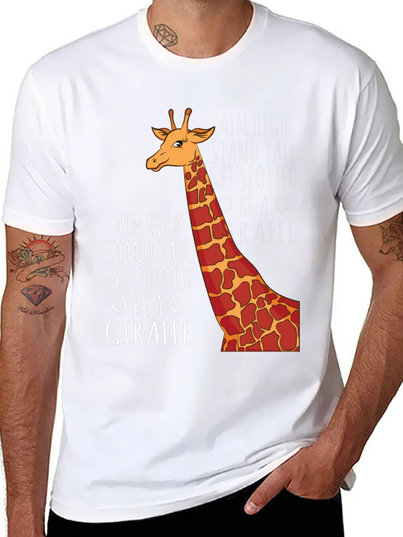 Aim High Giraffe Graphic Tee