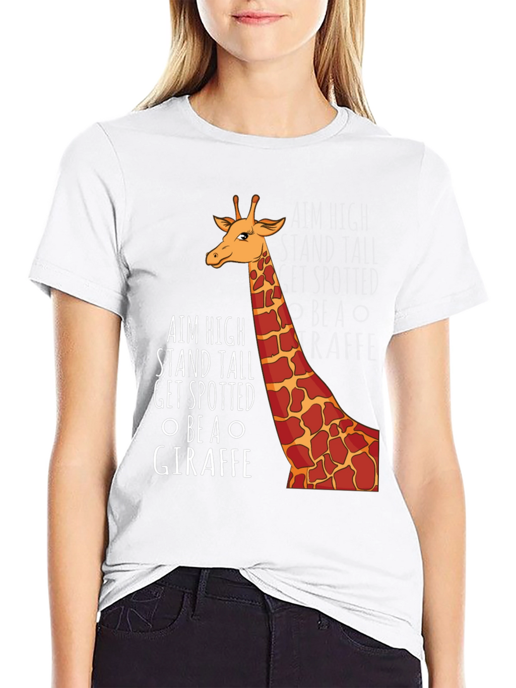 Aim High Giraffe Graphic Tee