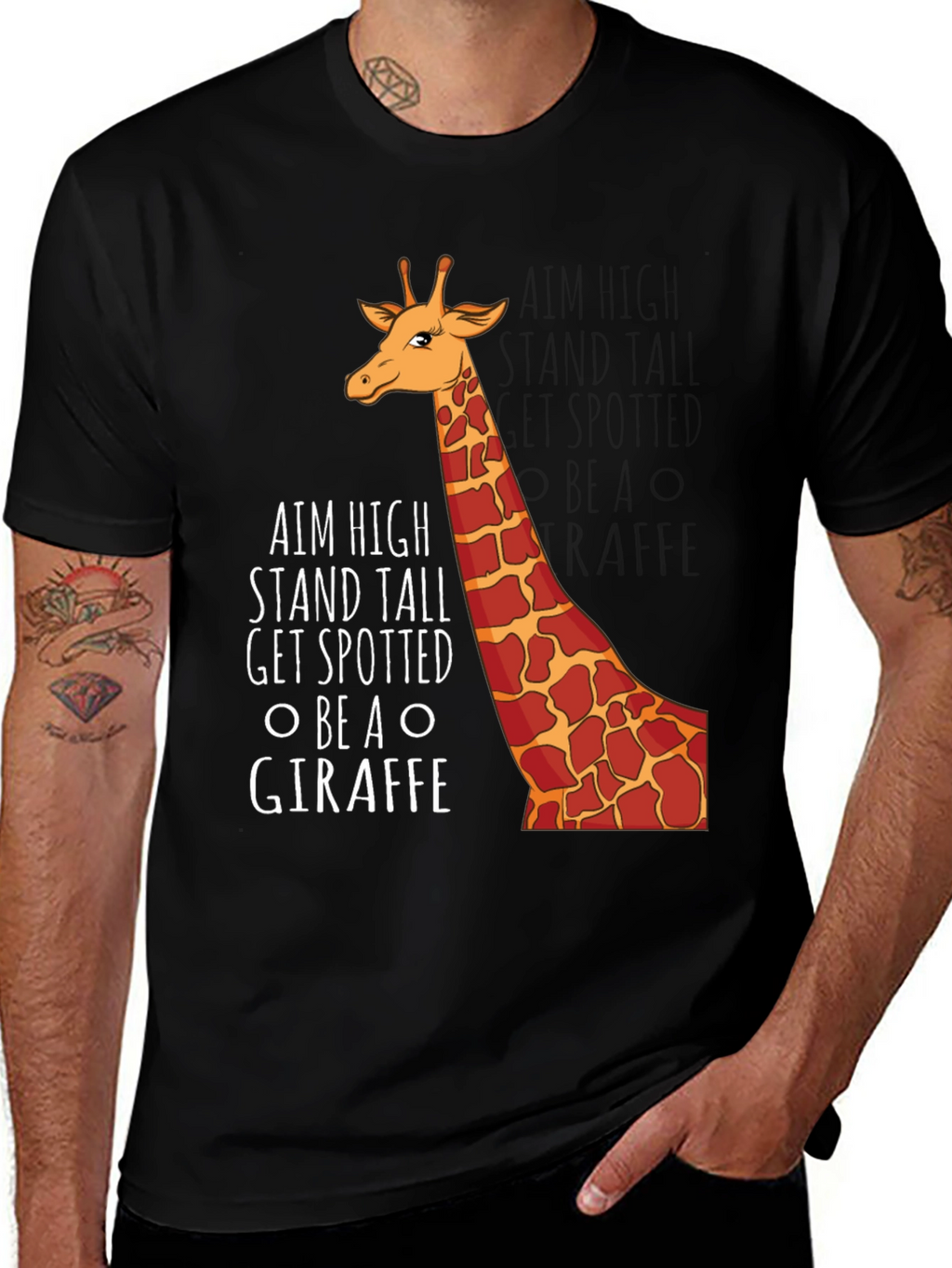 Aim High Giraffe Graphic Tee