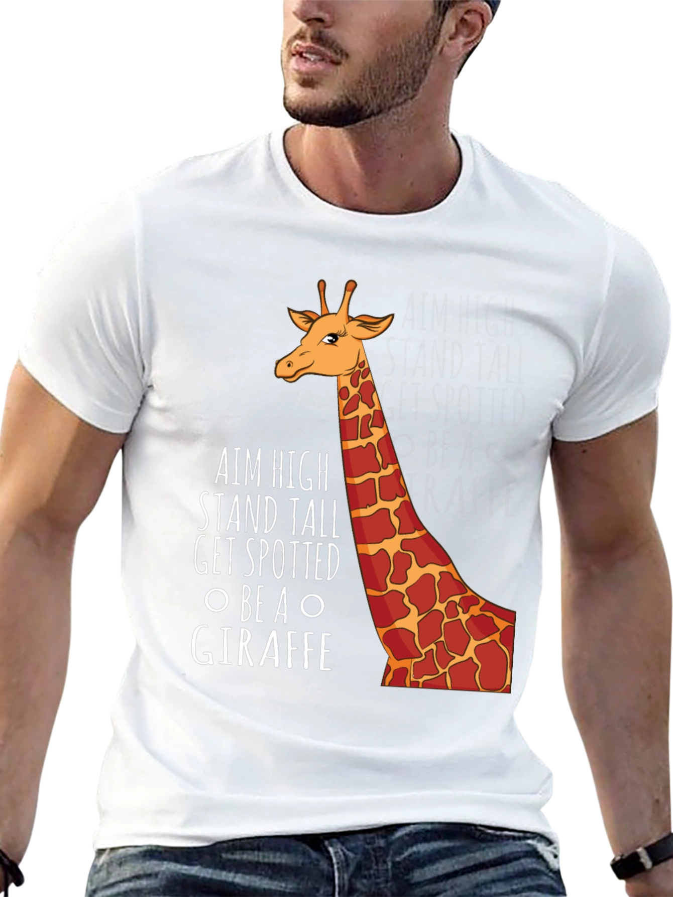 Aim High Giraffe Graphic Tee