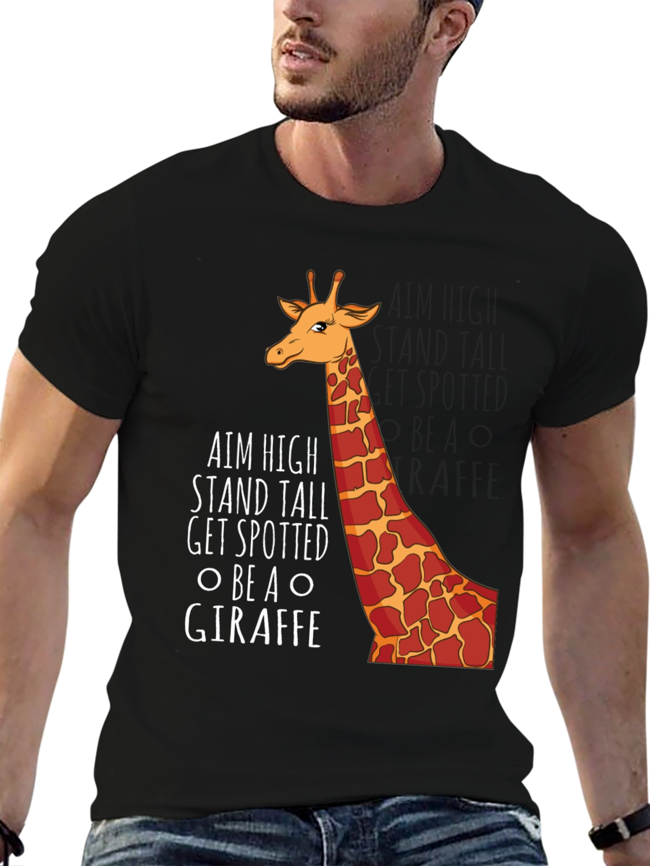 Aim High Giraffe Graphic Tee