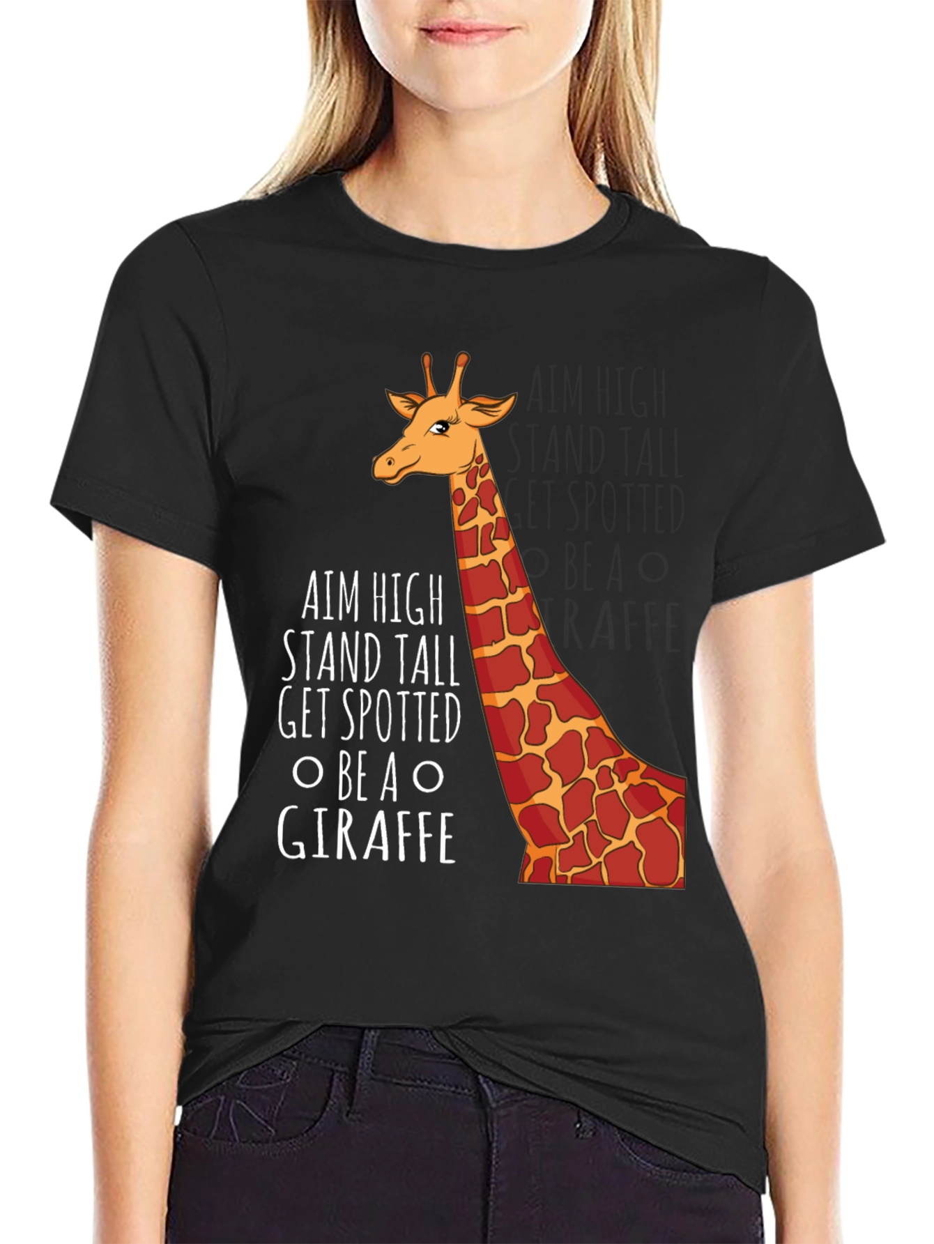 Aim High Giraffe Graphic Tee