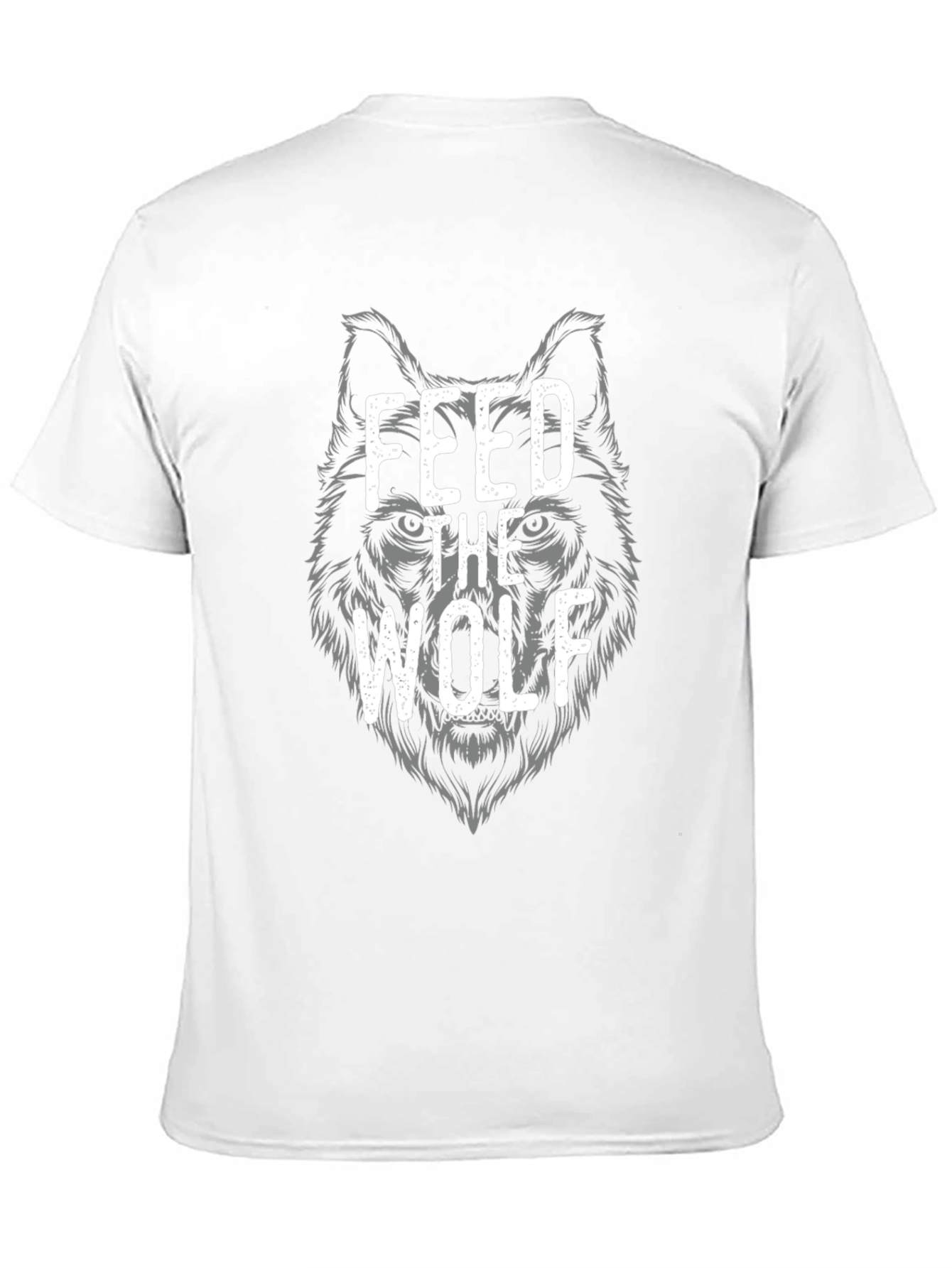 Feed The Wolf Graphic Tee - Black Cotton T-Shirt