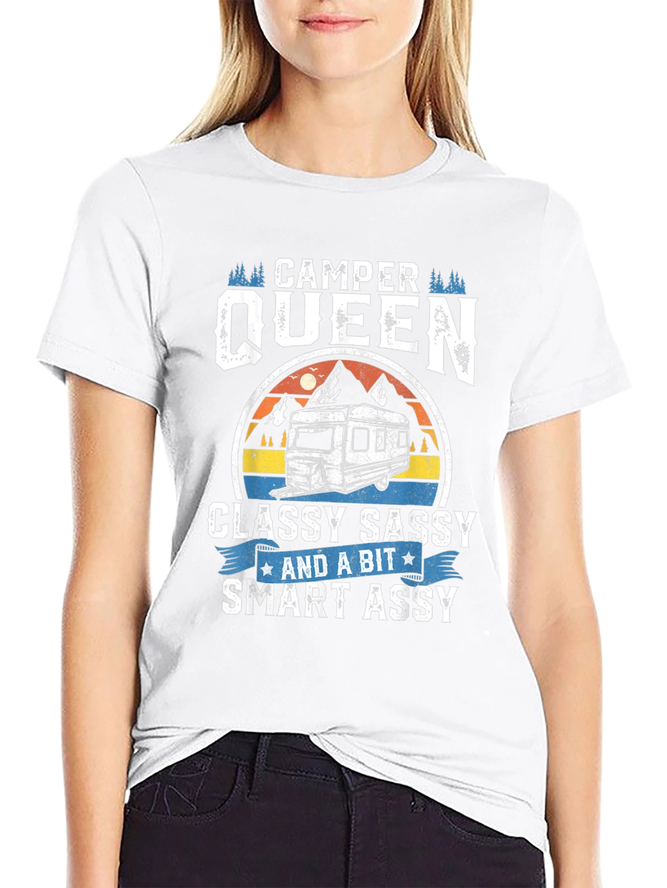 Camper Queen T-Shirt - Classy Sassy Smart Assy Tee