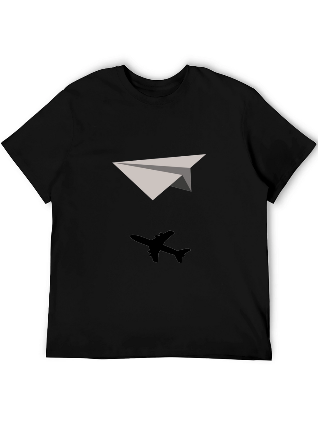 Black Airplane T-Shirt - Soaring Style