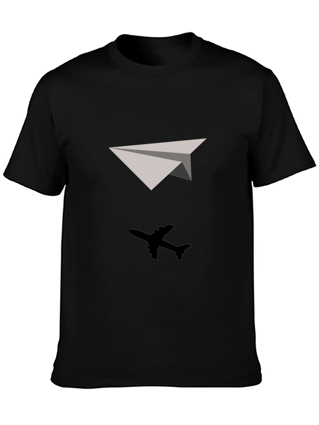 Black Airplane T-Shirt - Soaring Style