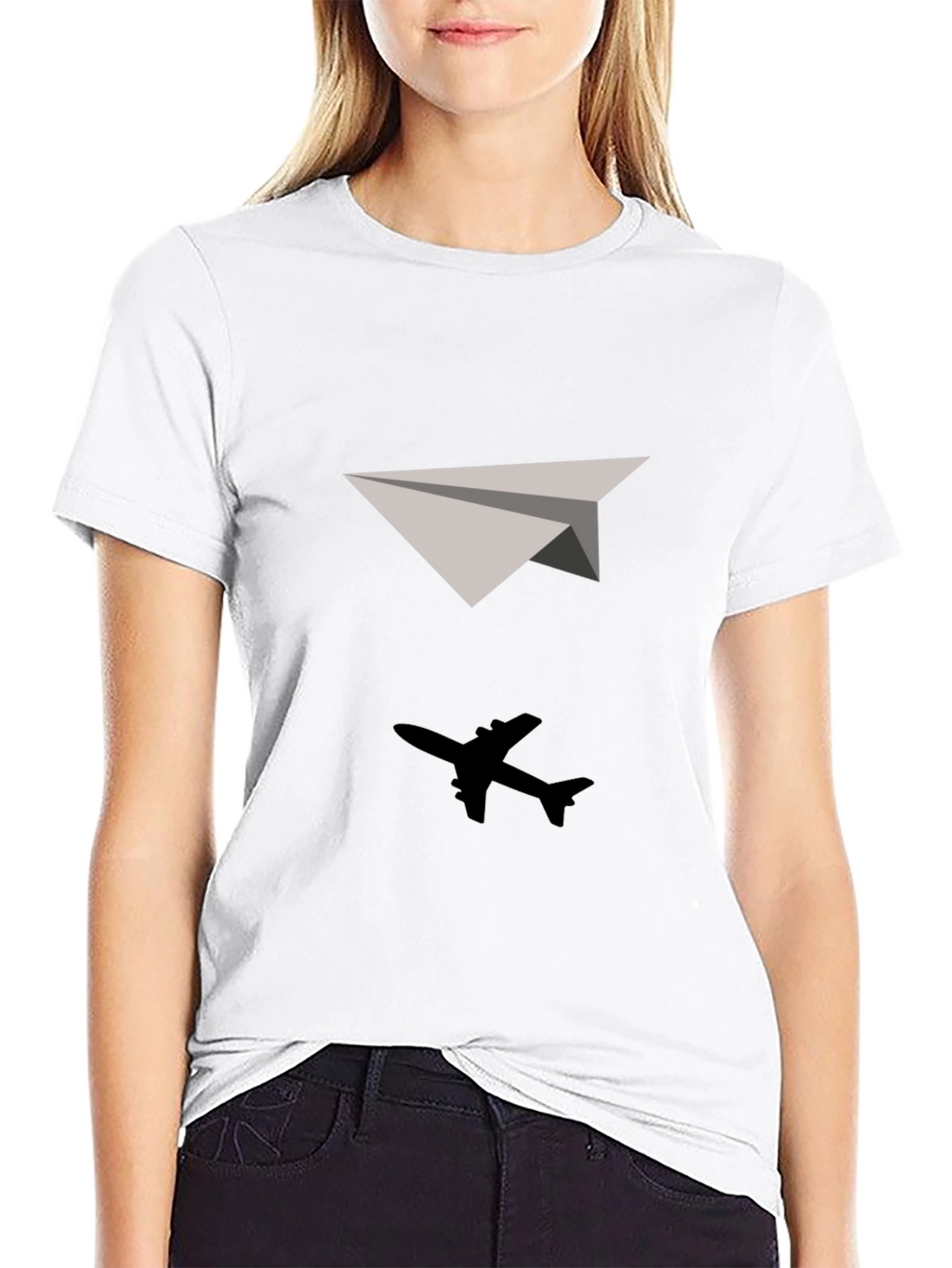Black Airplane T-Shirt - Soaring Style