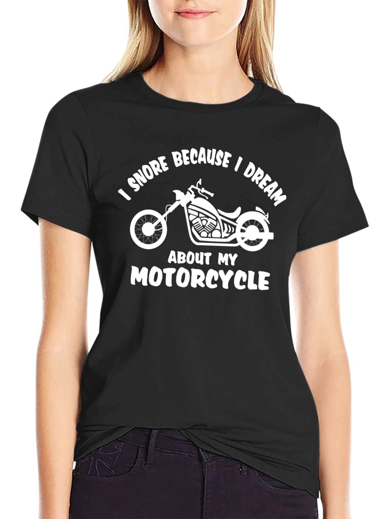 I Snore Because I Dream Motorcycle T-Shirt
