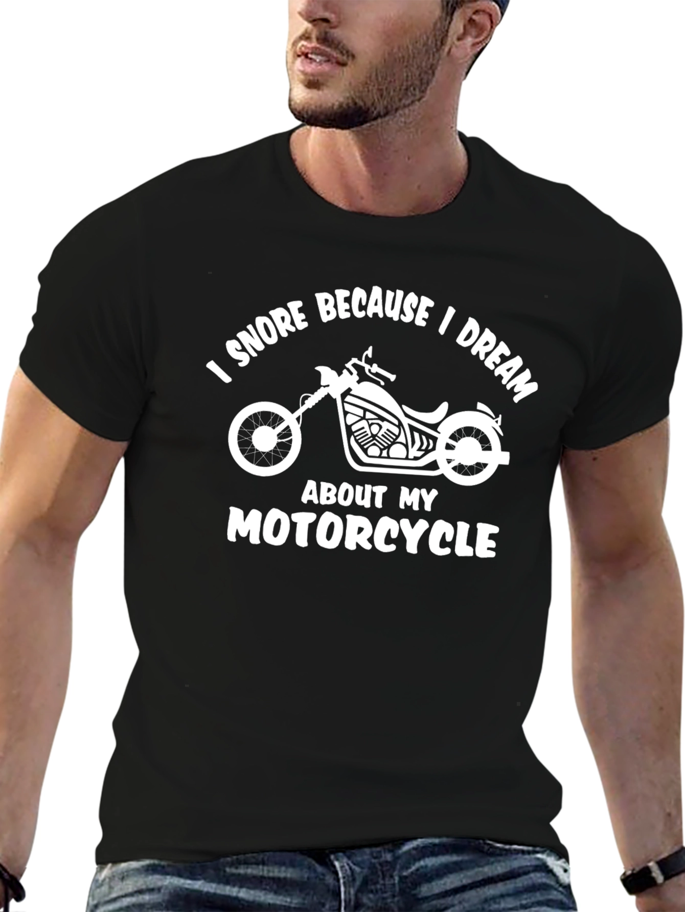 I Snore Because I Dream Motorcycle T-Shirt