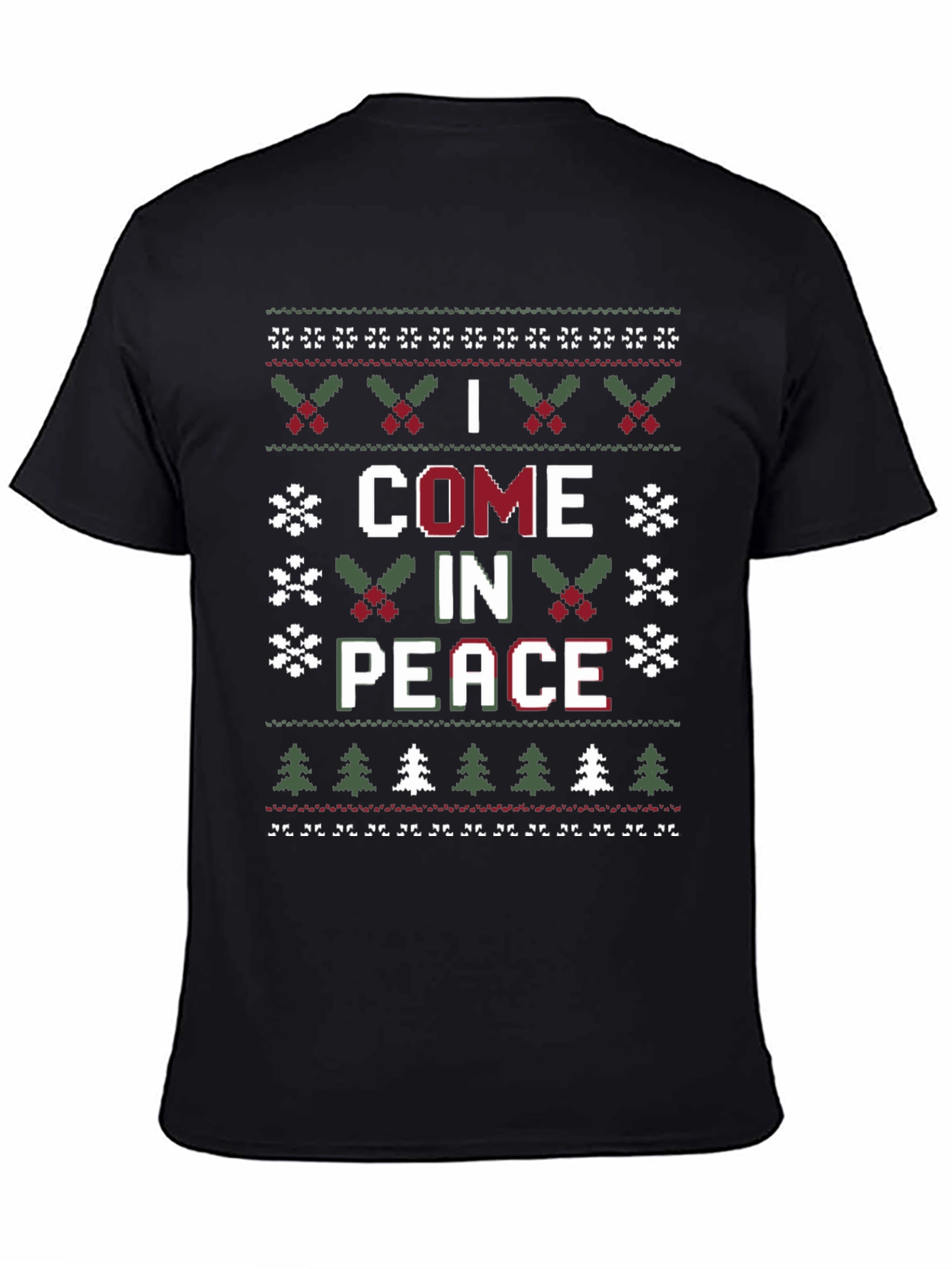 I Come in Peace Ugly Christmas Sweater T-Shirt